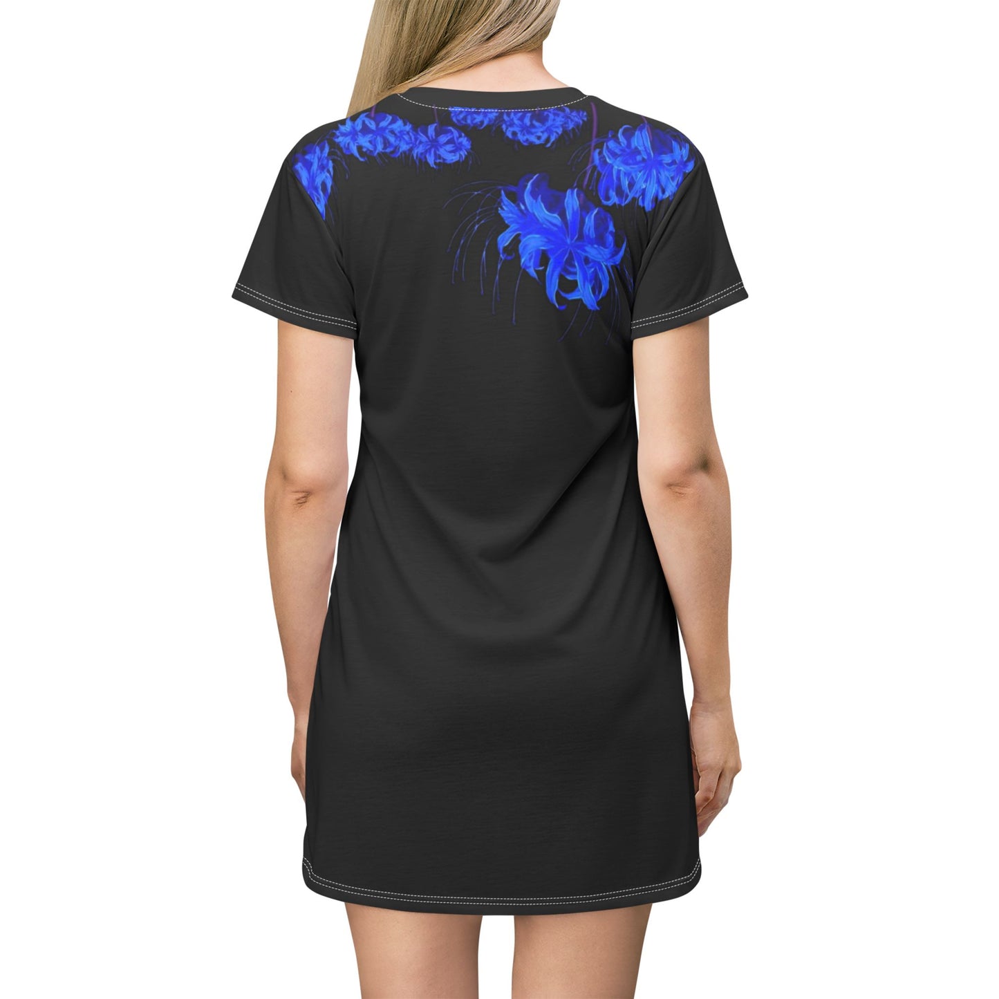 Elegant Floral T-Shirt Dress