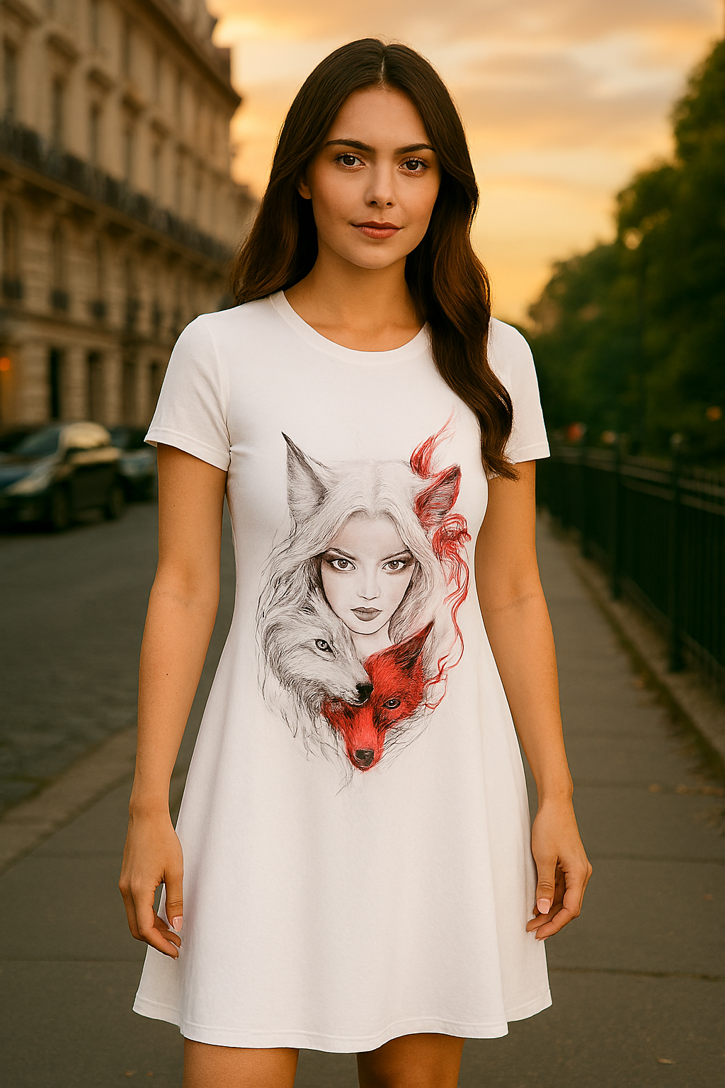 AOP A line Dress