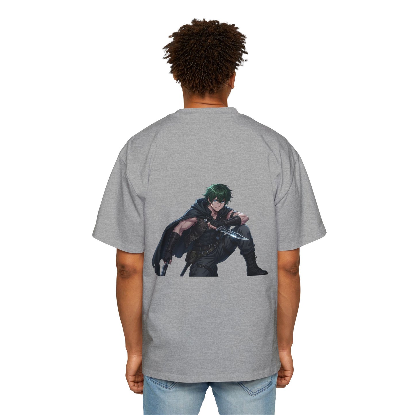 Graphic Tee — 'ALWAYS' Text Front & Dark Warrior Back