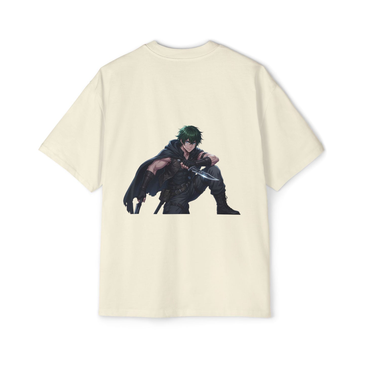 Graphic Tee — 'ALWAYS' Text Front & Dark Warrior Back