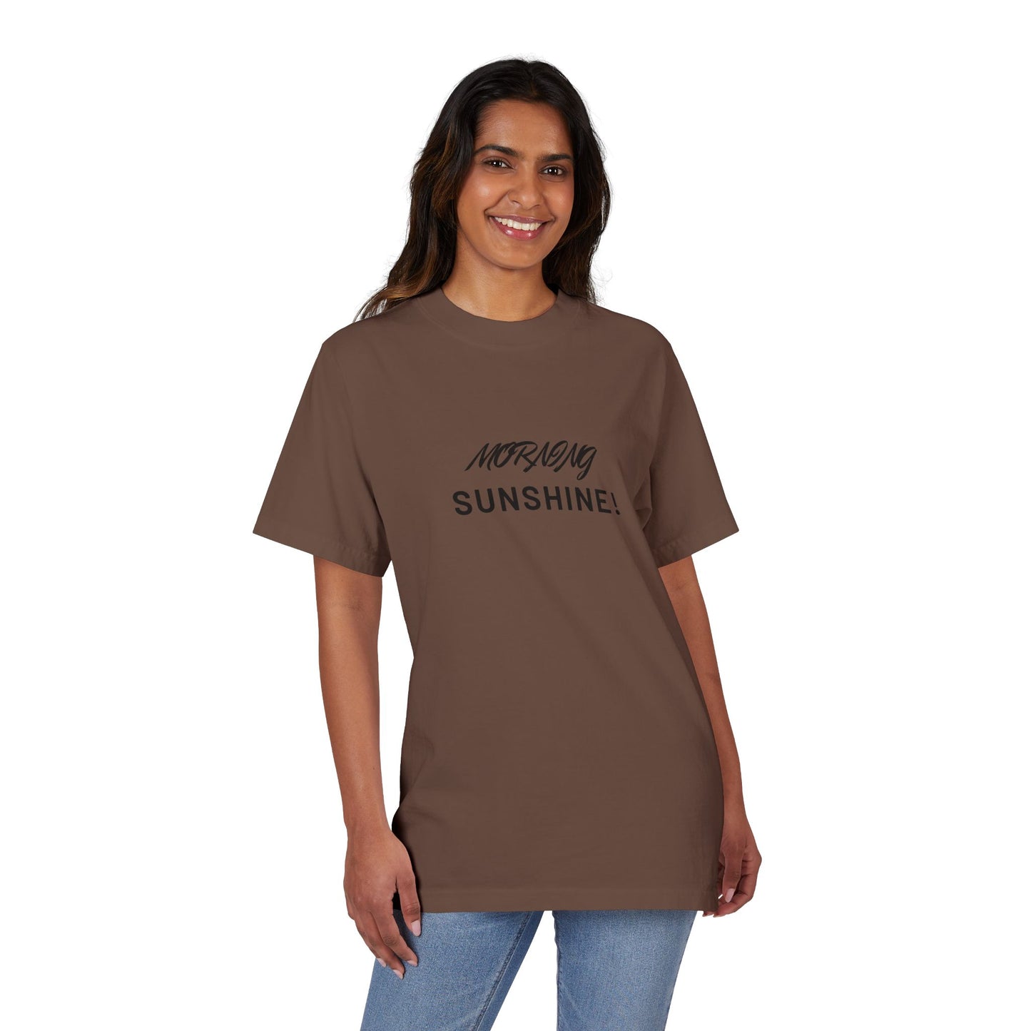 Morning Sunshine T-Shirt — Minimal Script Graphic Tee