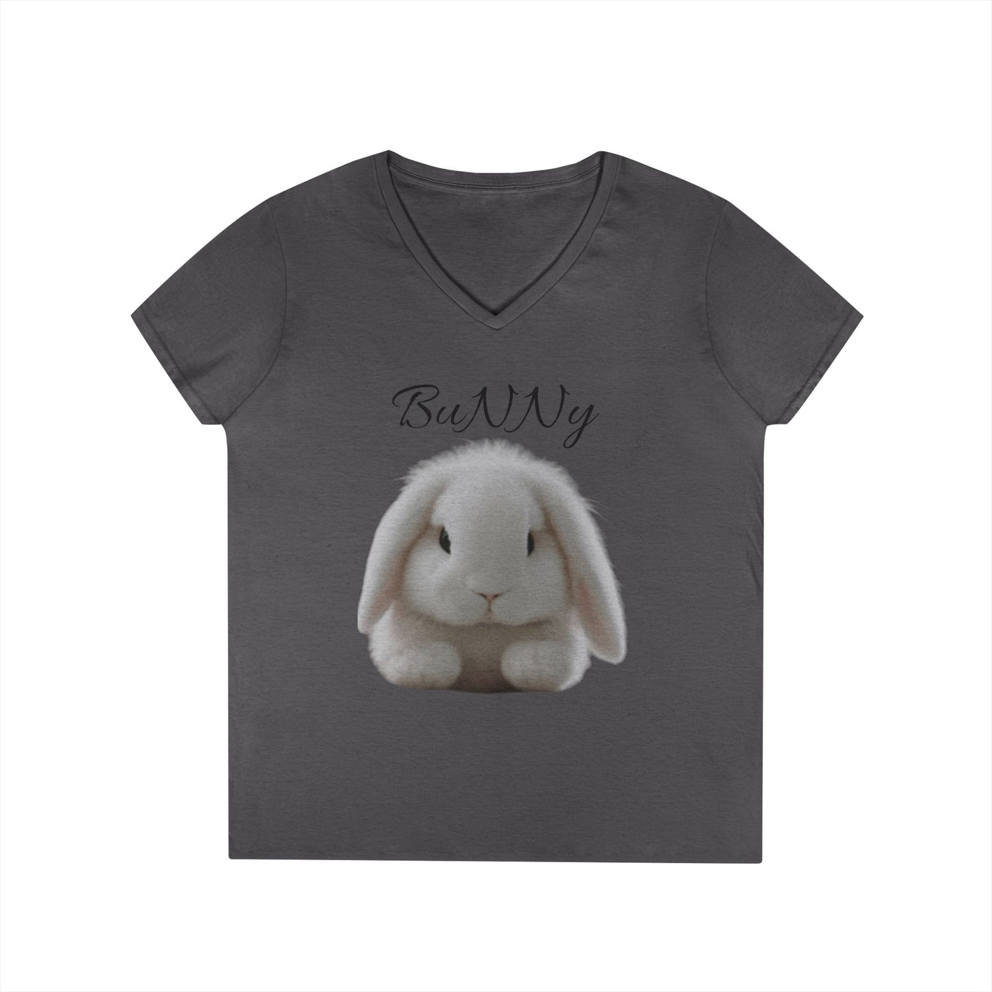Cute Bunny V-Neck T-Shirt