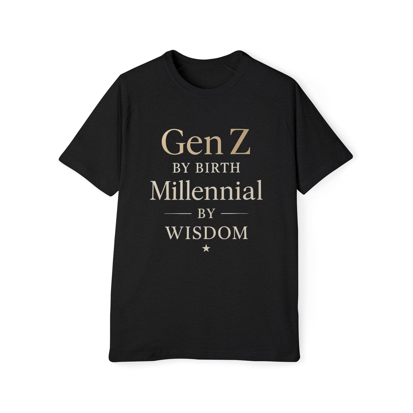Men's Raglan T-Shirt - Gen Z by Birth, Millennial by Wisdom