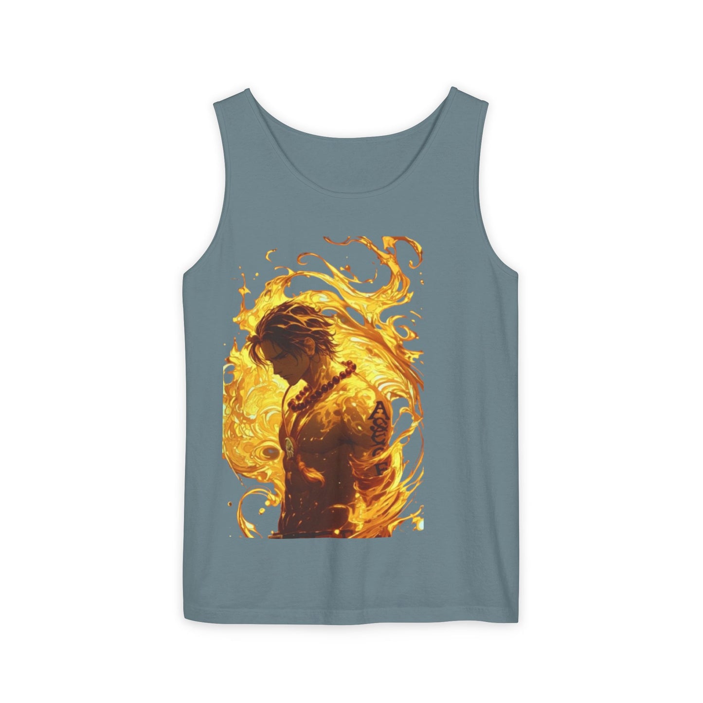 Garment-Dyed Graphic Tank Top