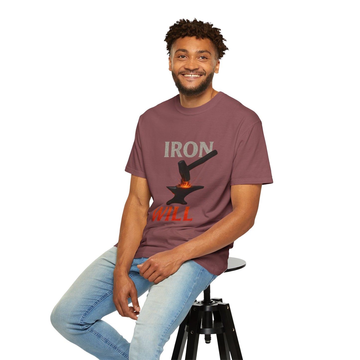 Iron Will Unisex Garment-Dyed T-shirt | Motivational Tee