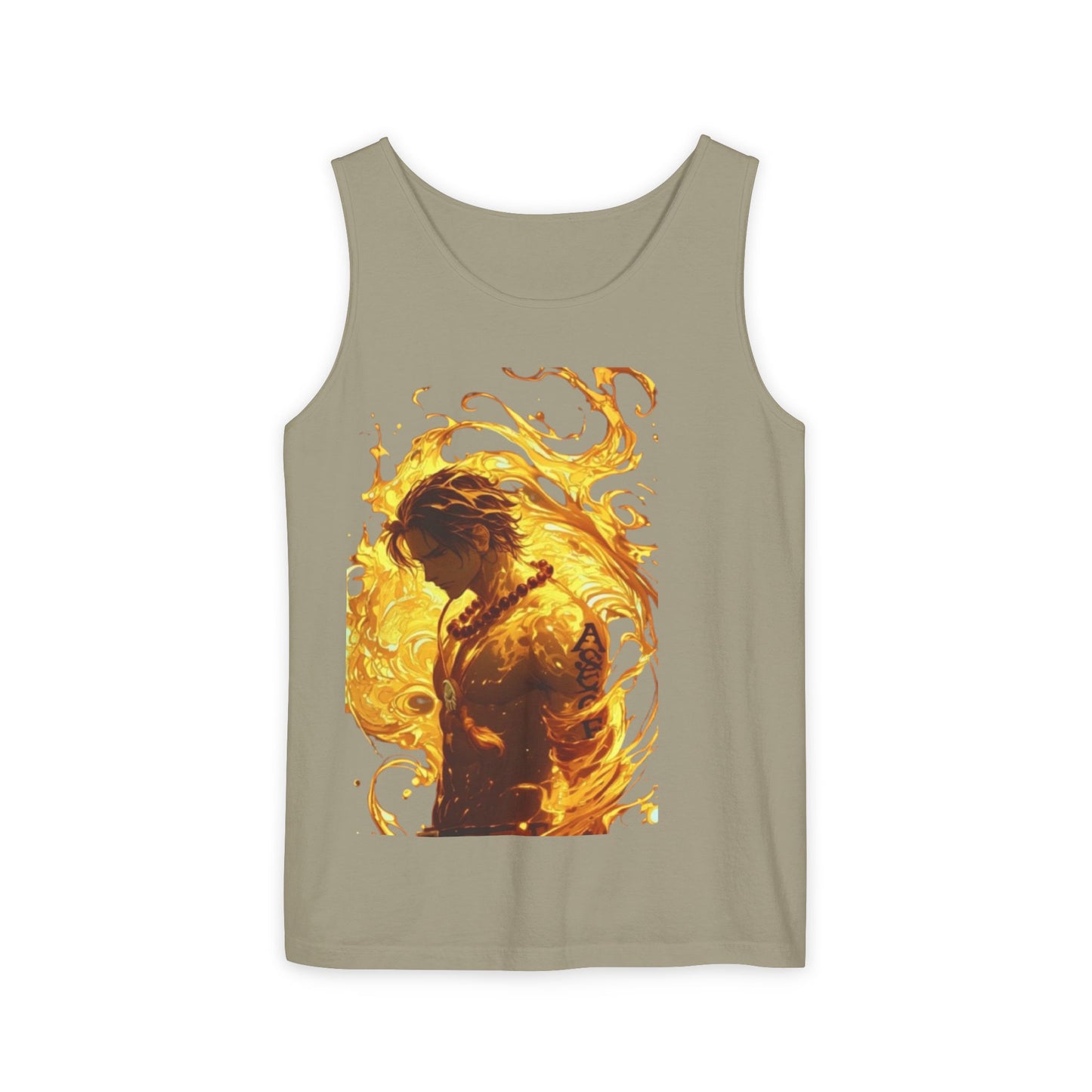 Garment-Dyed Graphic Tank Top