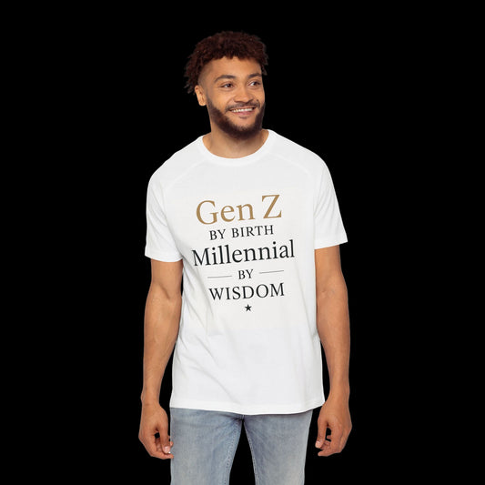 Men's Raglan T-Shirt - Gen Z by Birth, Millennial by Wisdom