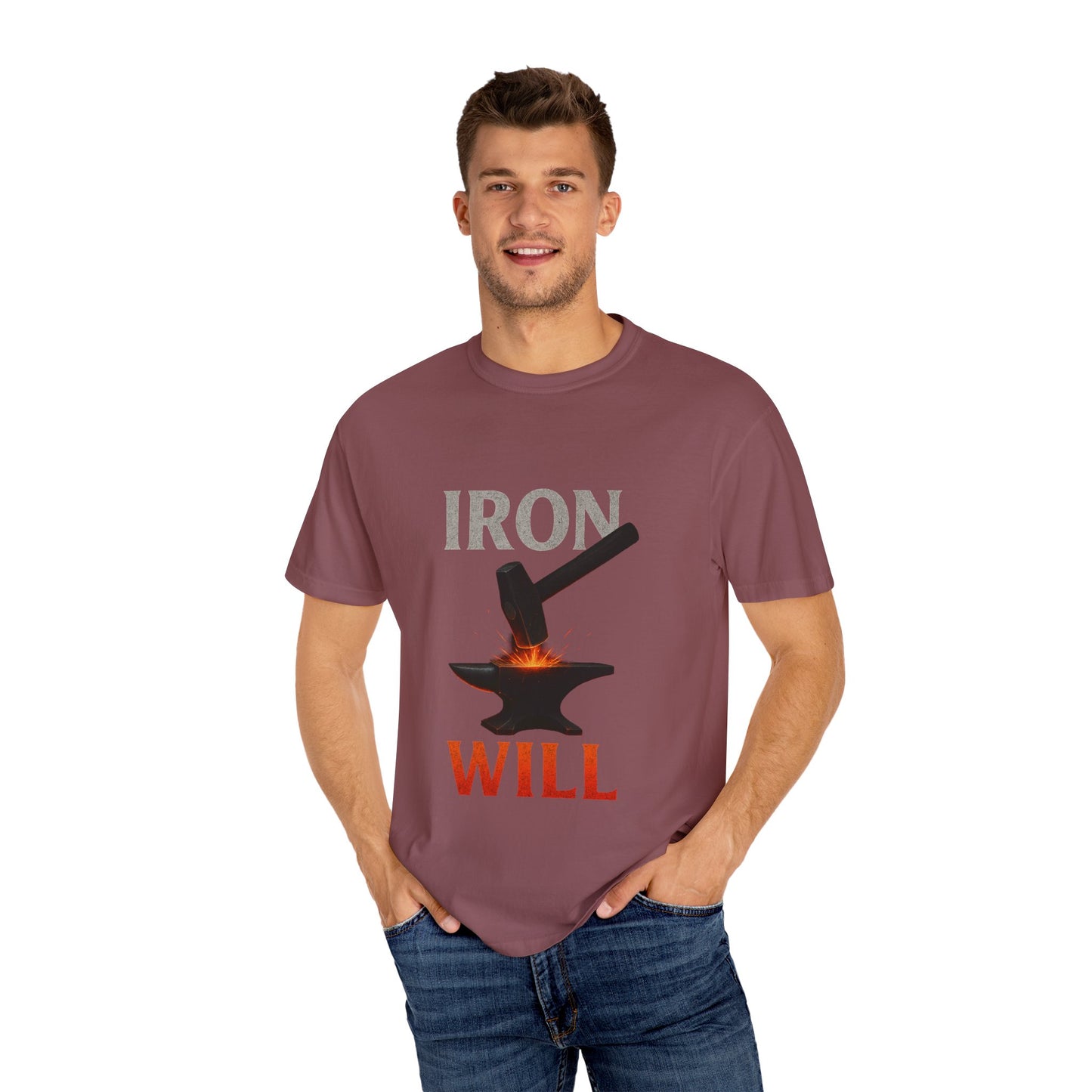 Iron Will Unisex Garment-Dyed T-shirt | Motivational Tee