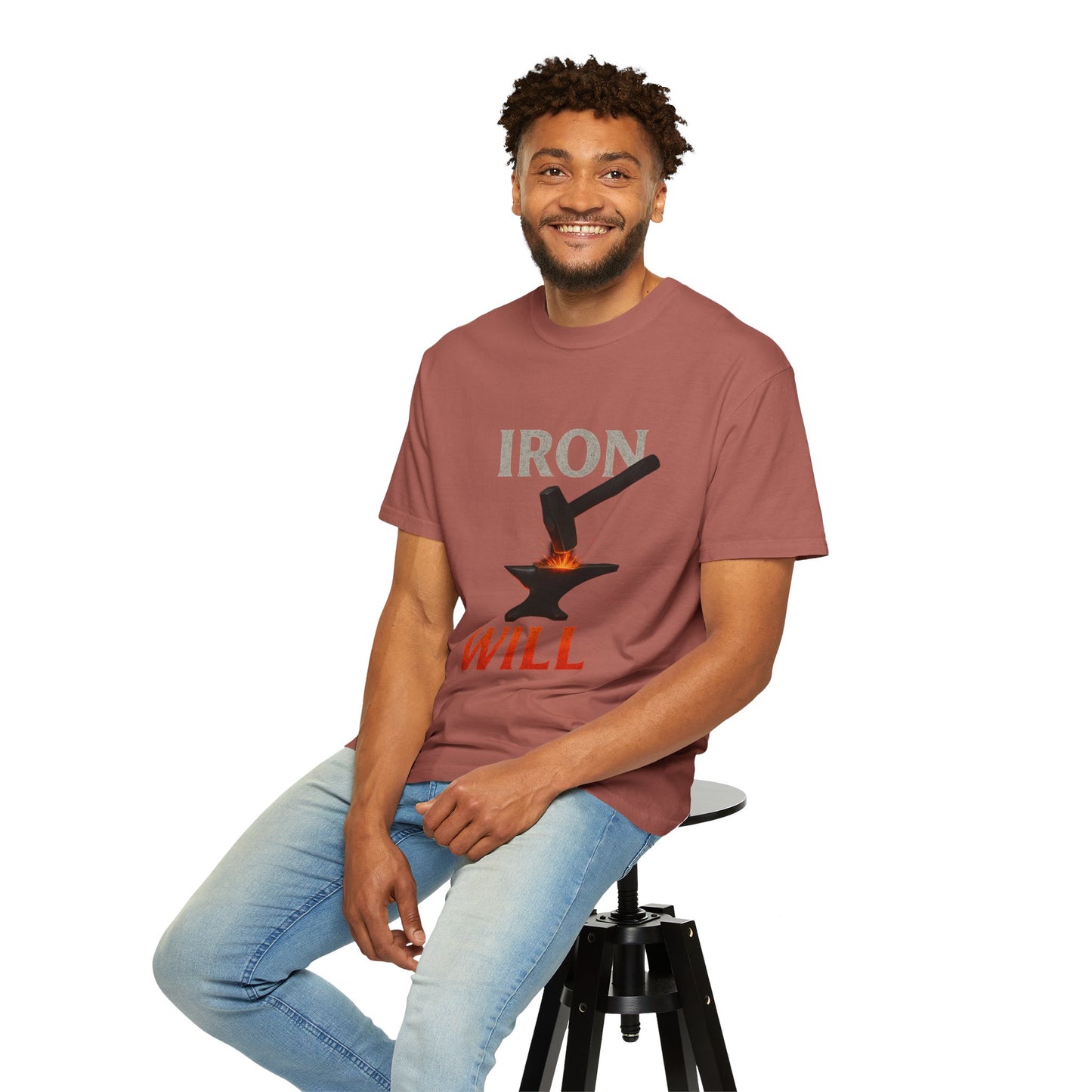 Iron Will Unisex Garment-Dyed T-shirt | Motivational Tee