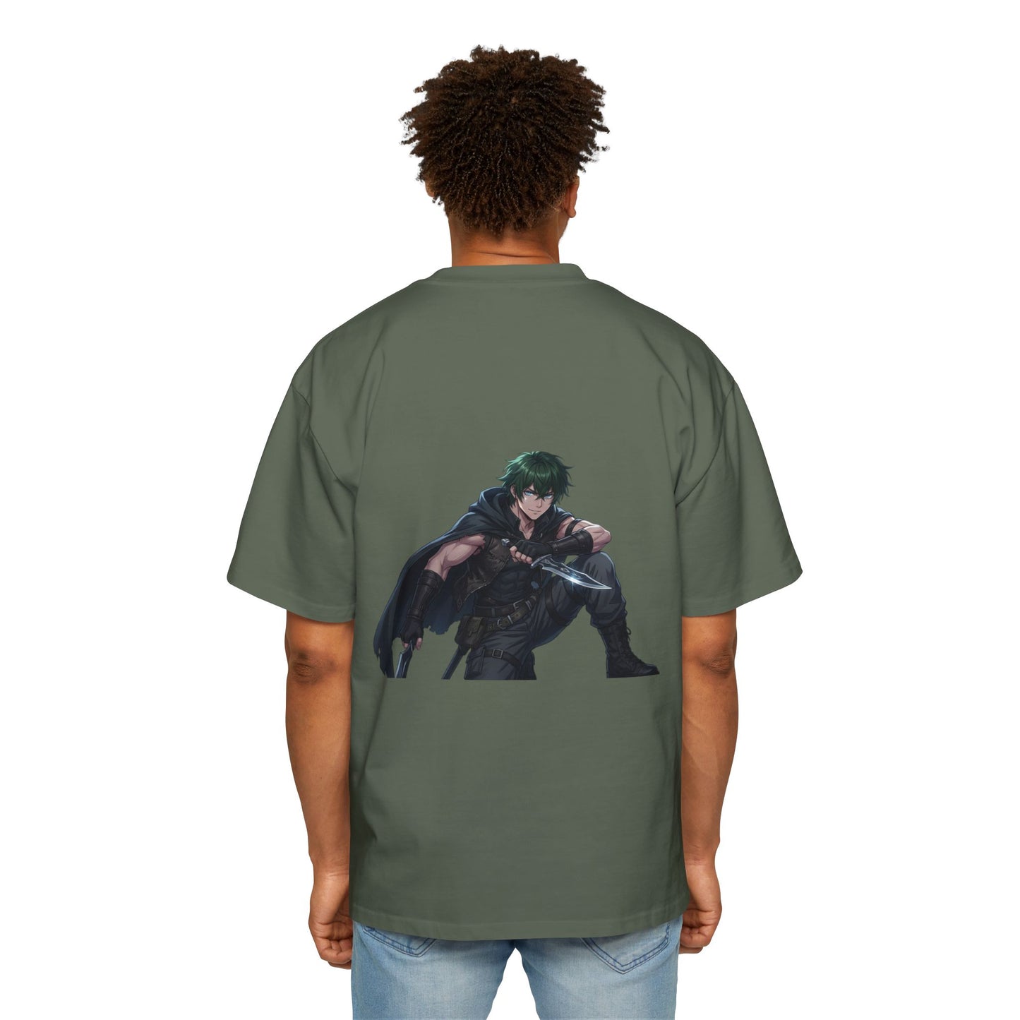 Graphic Tee — 'ALWAYS' Text Front & Dark Warrior Back