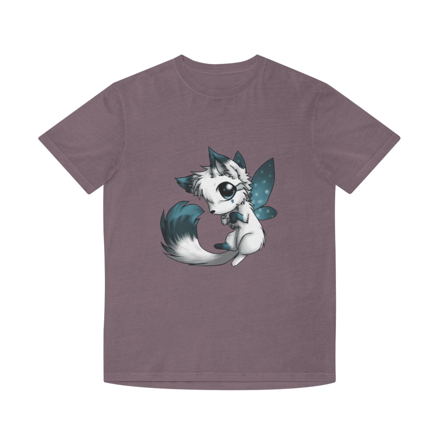 Unisex Faded Shirt with Adorable Cat Fairy Design