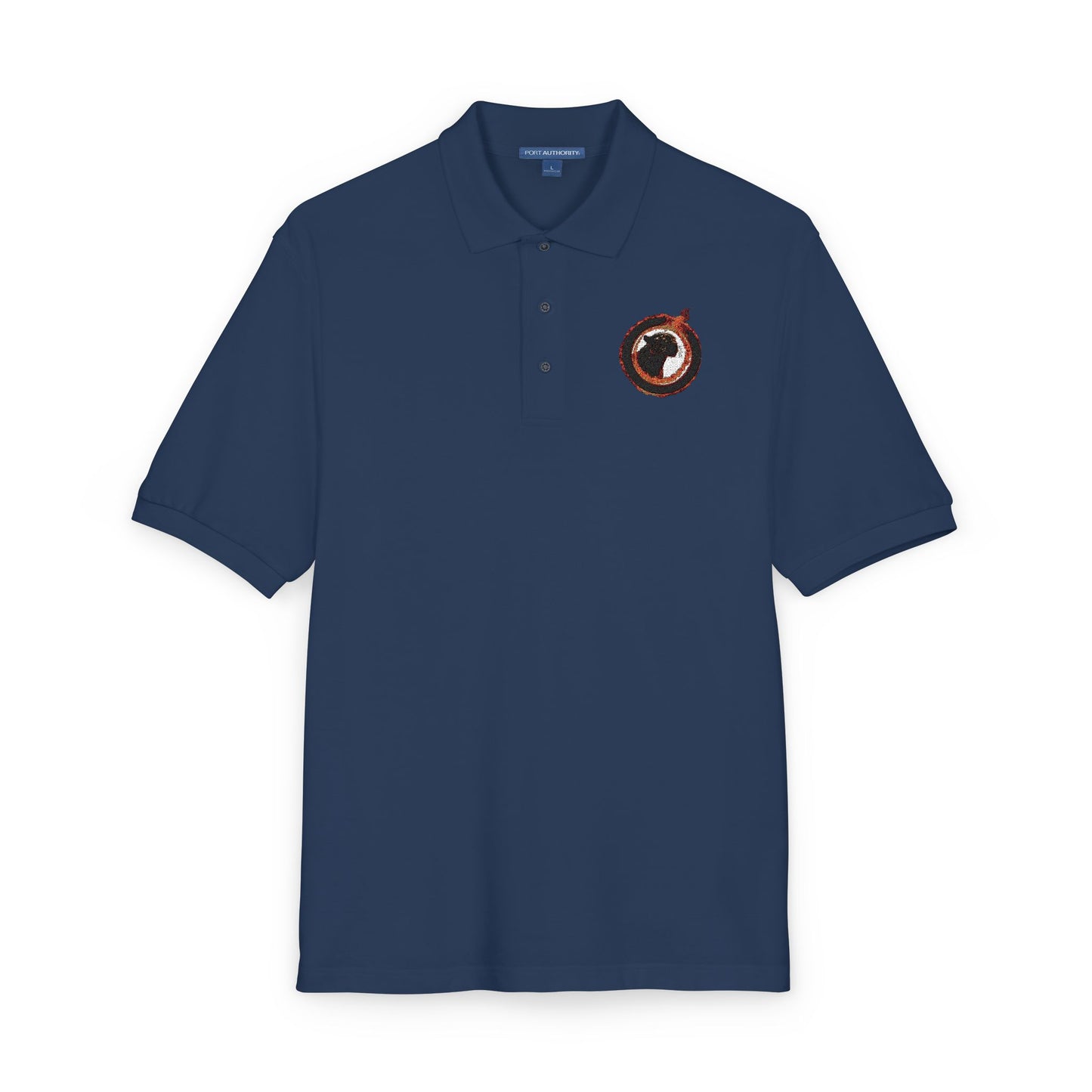 Embroidered Panther Unisex Polo Shirt