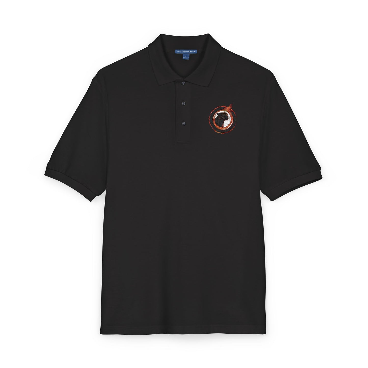 Embroidered Panther Unisex Polo Shirt
