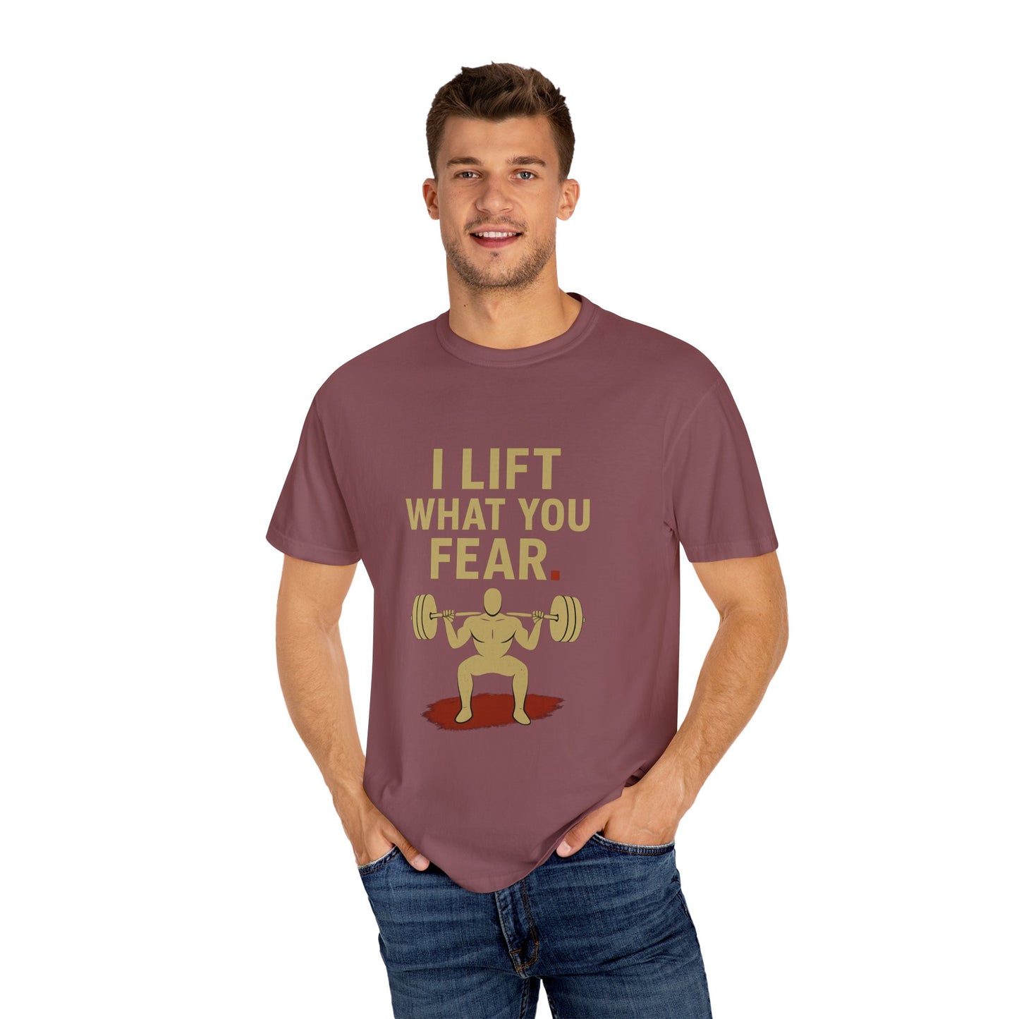 Motivational Fitness T-Shirt - I Lift What You Fear