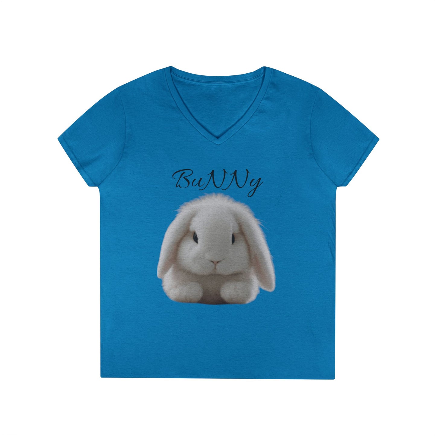 Cute Bunny V-Neck T-Shirt