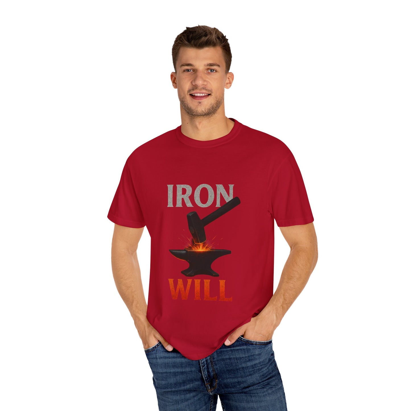 Iron Will Unisex Garment-Dyed T-shirt | Motivational Tee