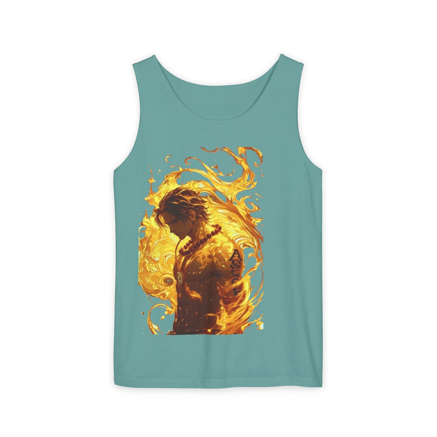 Garment-Dyed Graphic Tank Top