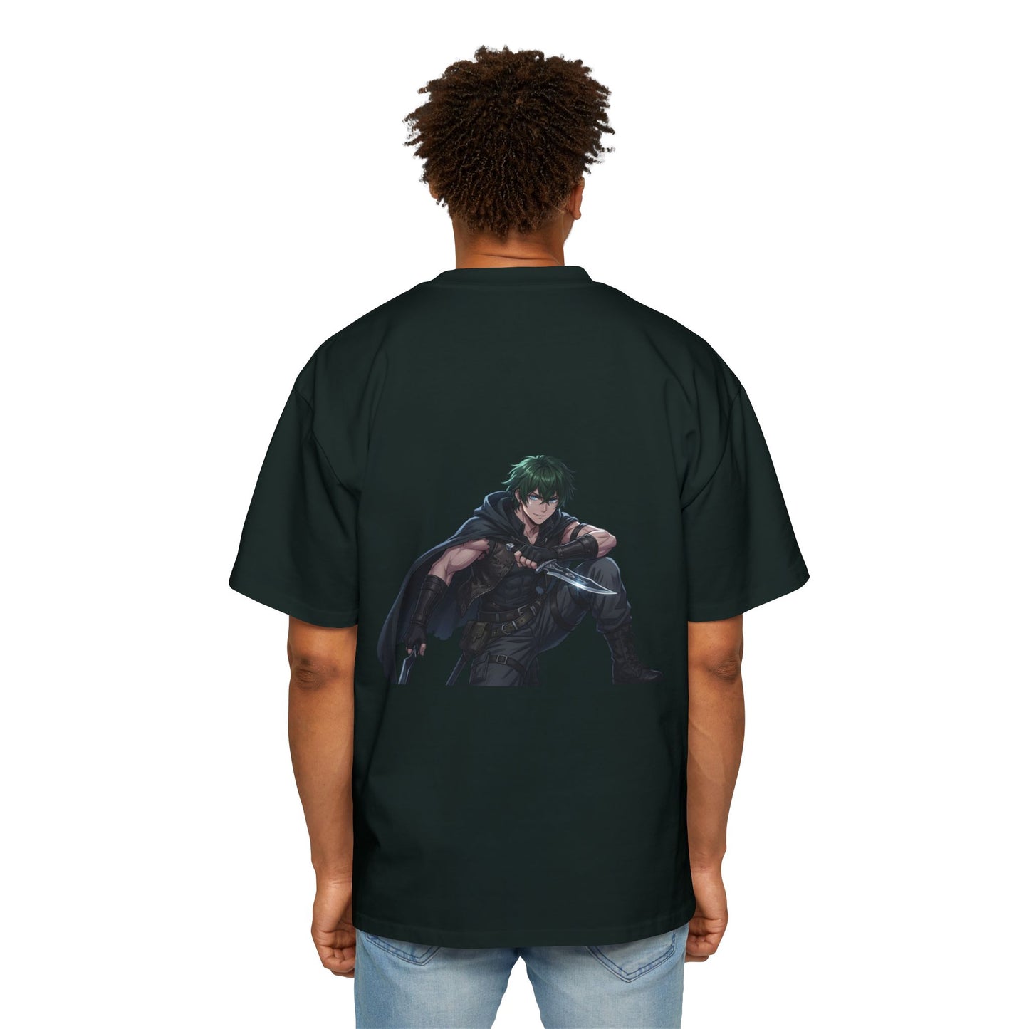 Graphic Tee — 'ALWAYS' Text Front & Dark Warrior Back