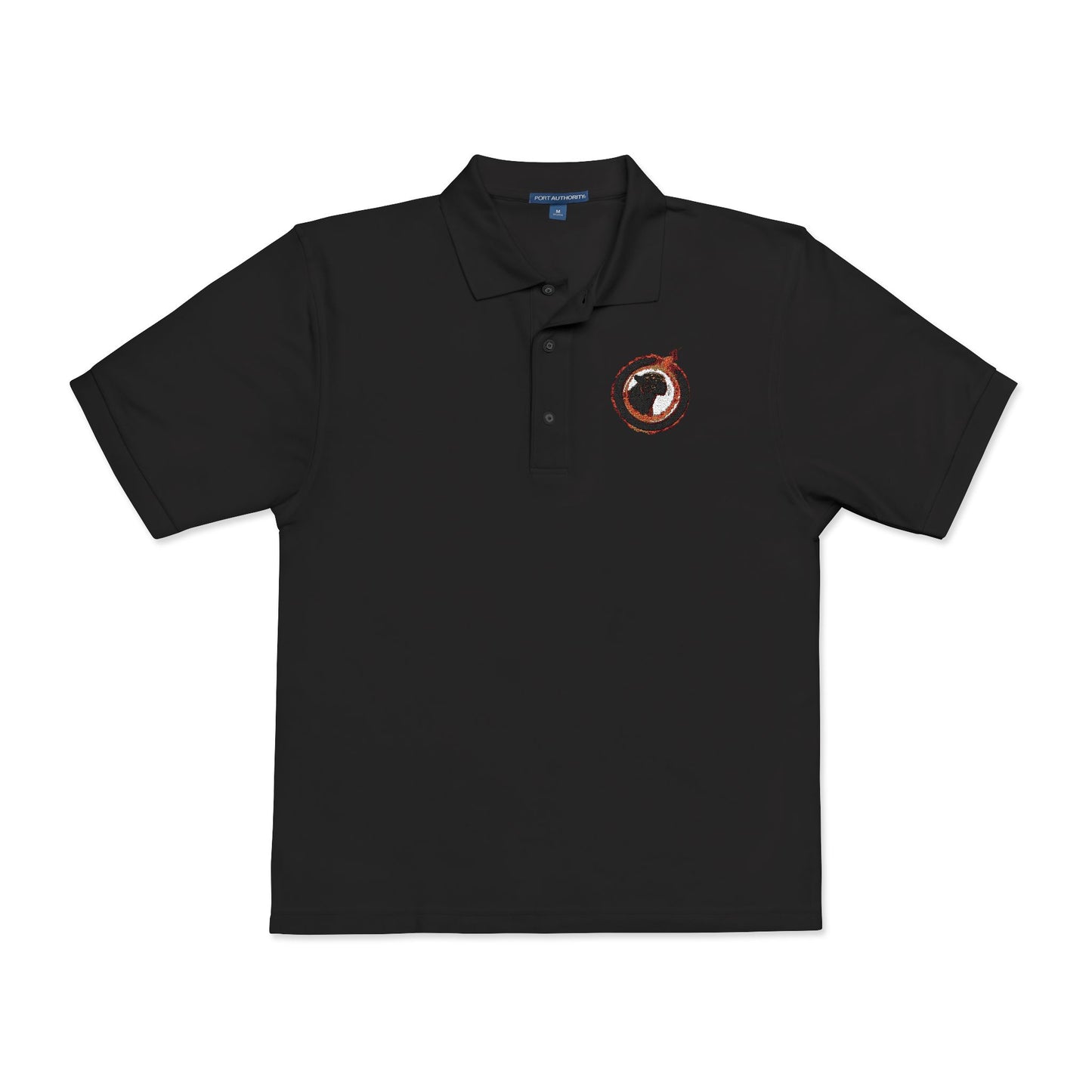 Embroidered Panther Unisex Polo Shirt