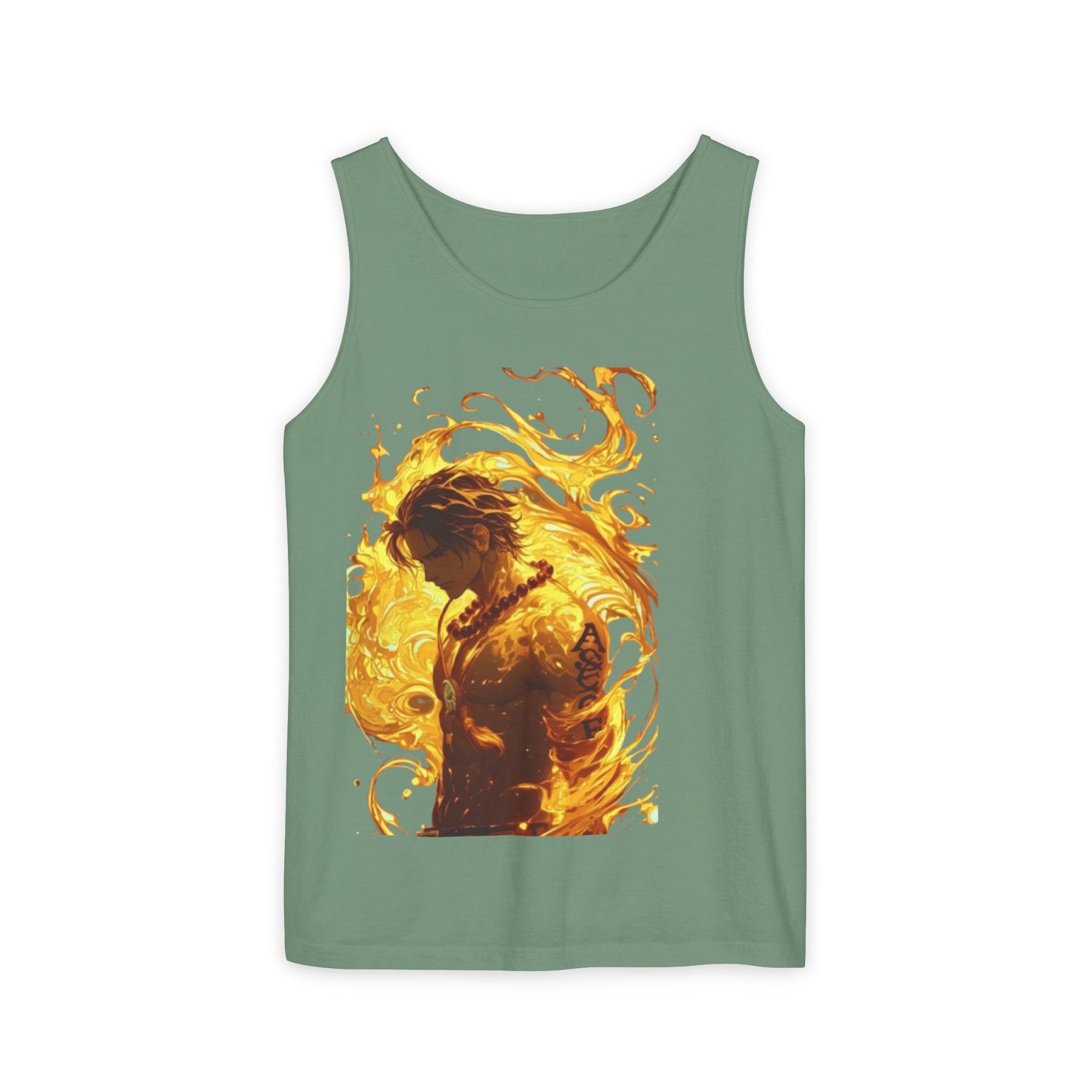 Garment-Dyed Graphic Tank Top
