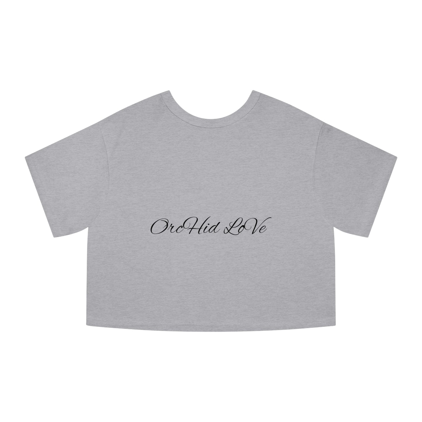 Floral Cropped T-Shirt with Orchid Design