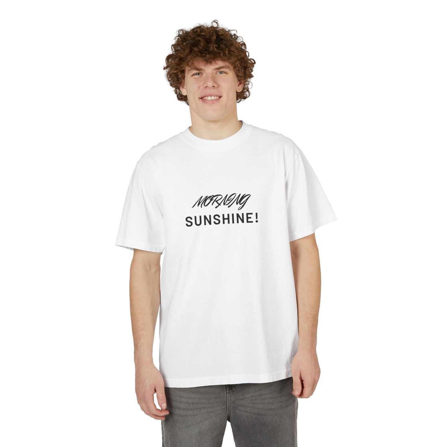 Morning Sunshine T-Shirt — Minimal Script Graphic Tee