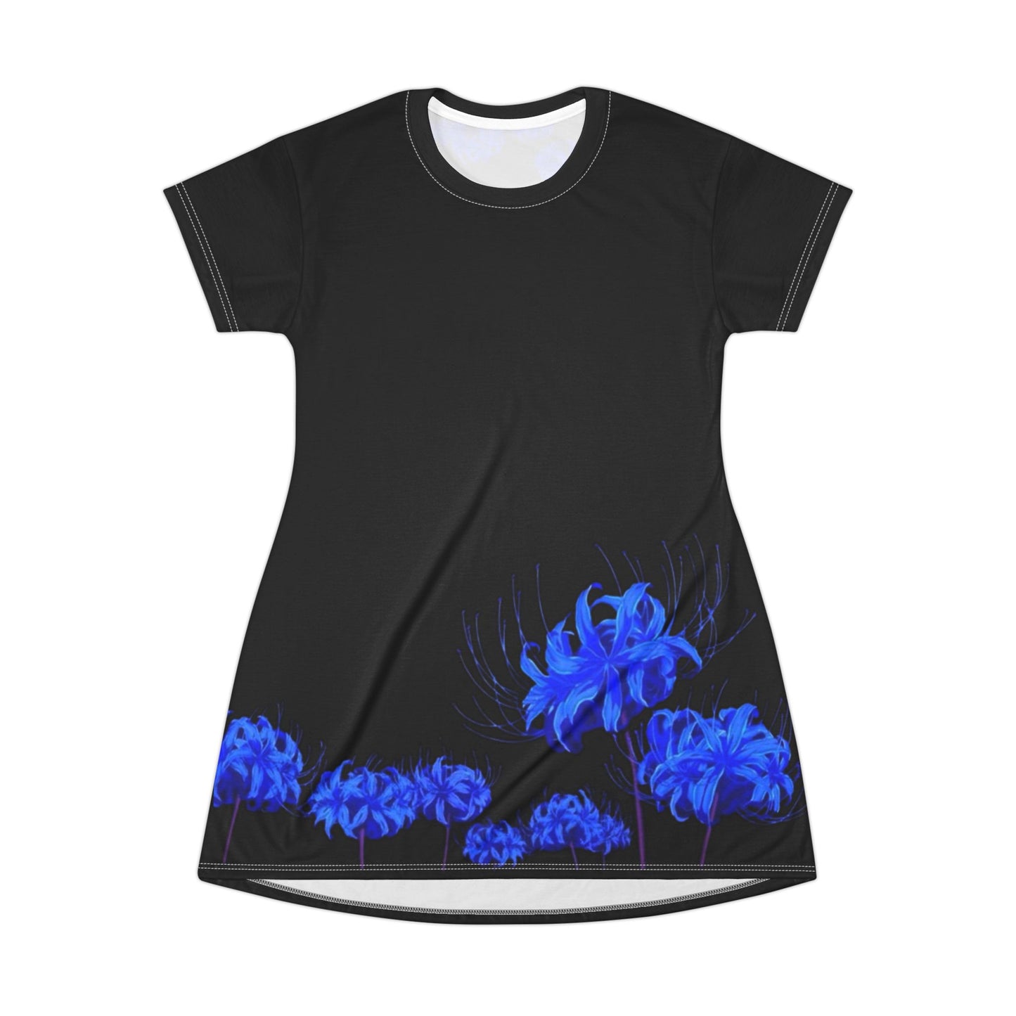 Elegant Floral T-Shirt Dress