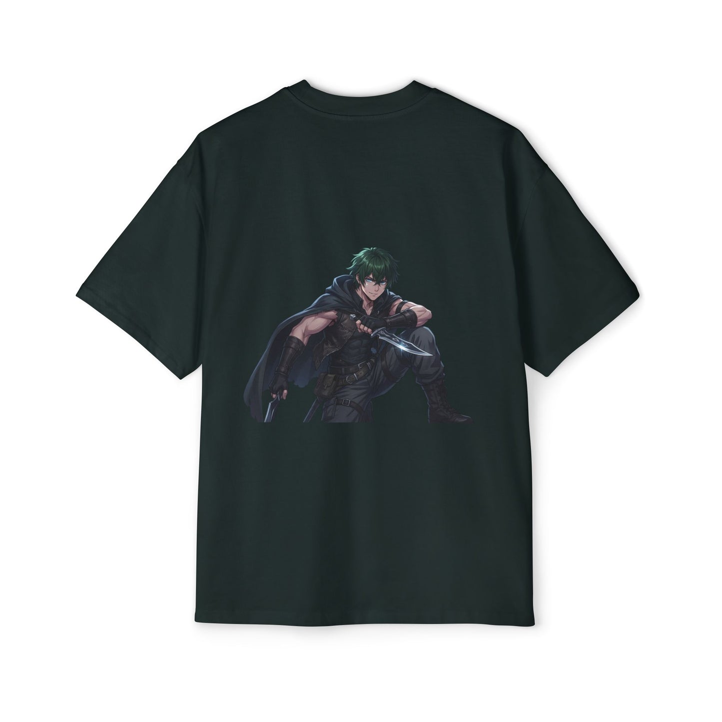Graphic Tee — 'ALWAYS' Text Front & Dark Warrior Back