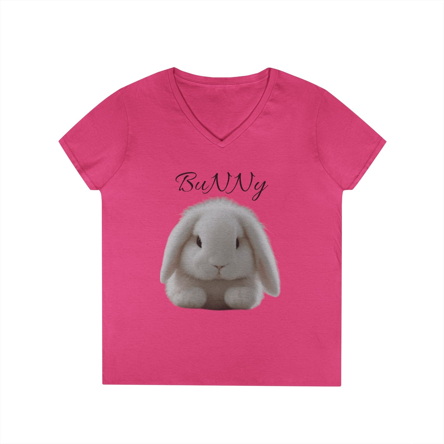 Cute Bunny V-Neck T-Shirt