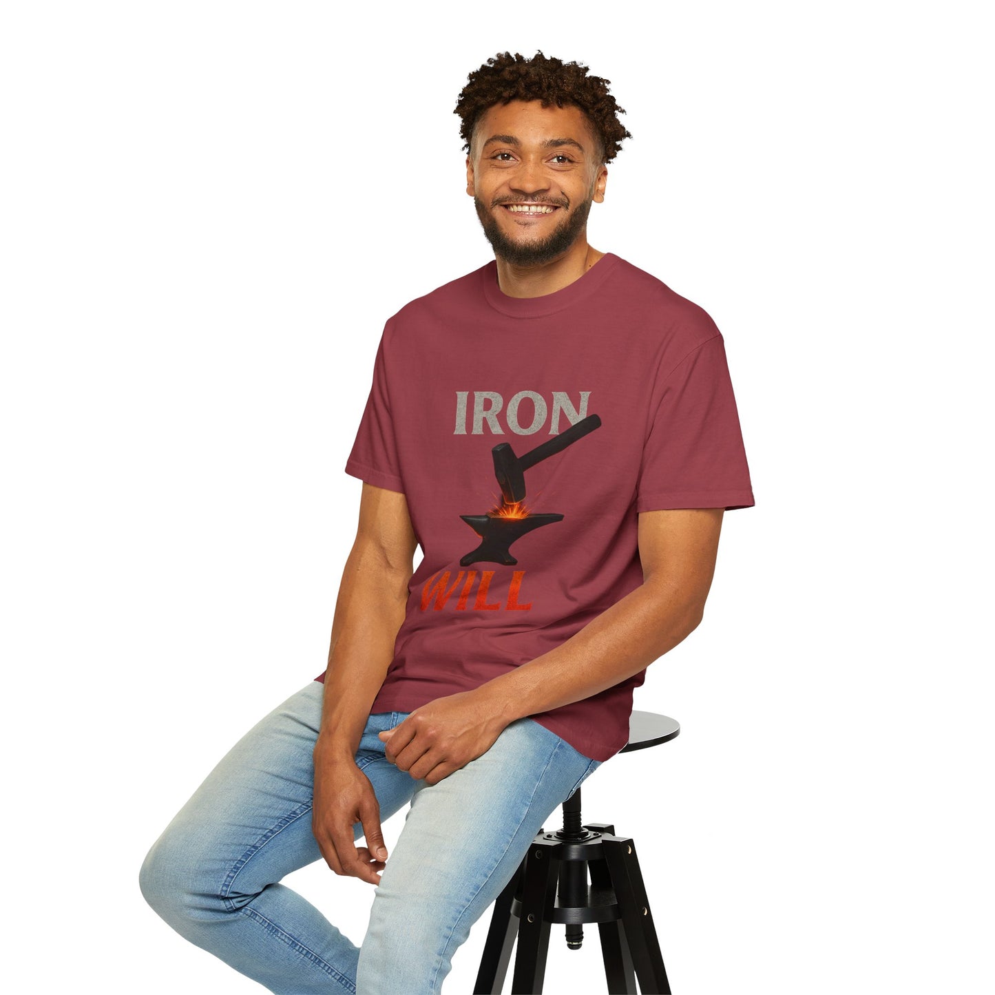 Iron Will Unisex Garment-Dyed T-shirt | Motivational Tee