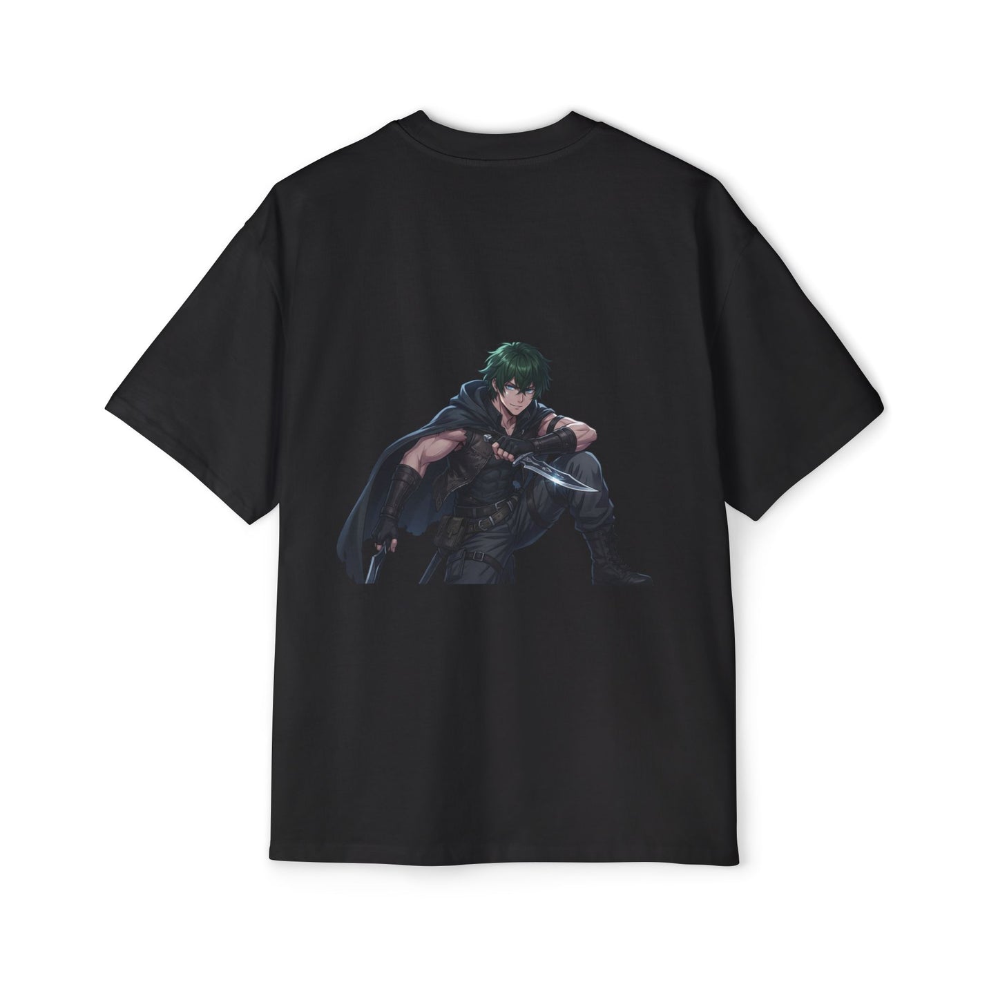 Graphic Tee — 'ALWAYS' Text Front & Dark Warrior Back