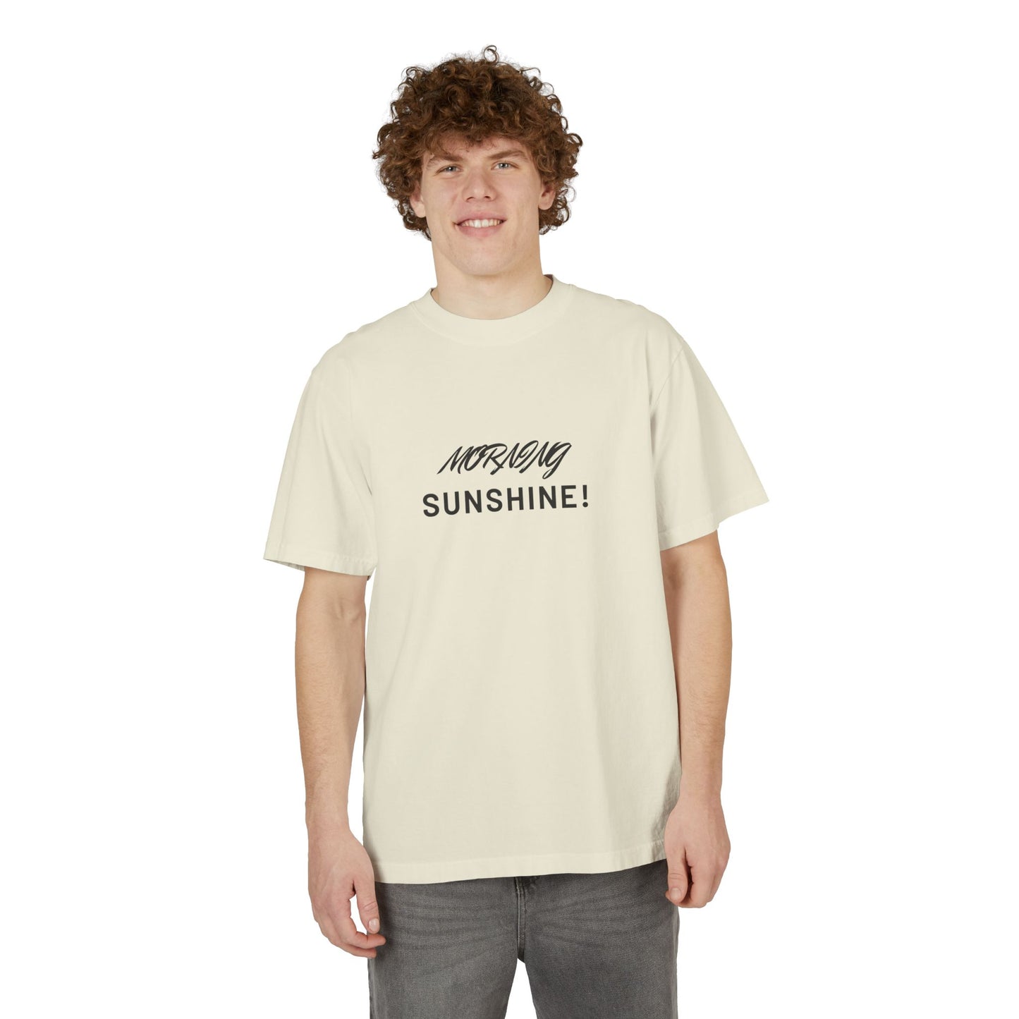 Morning Sunshine T-Shirt — Minimal Script Graphic Tee