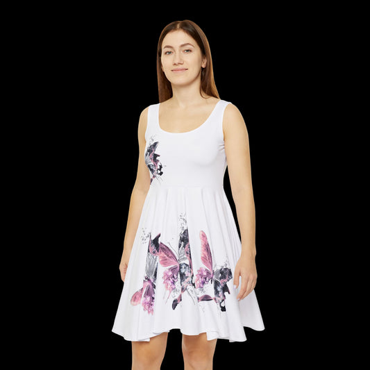 Butterfly Floral Women's Skater Dress