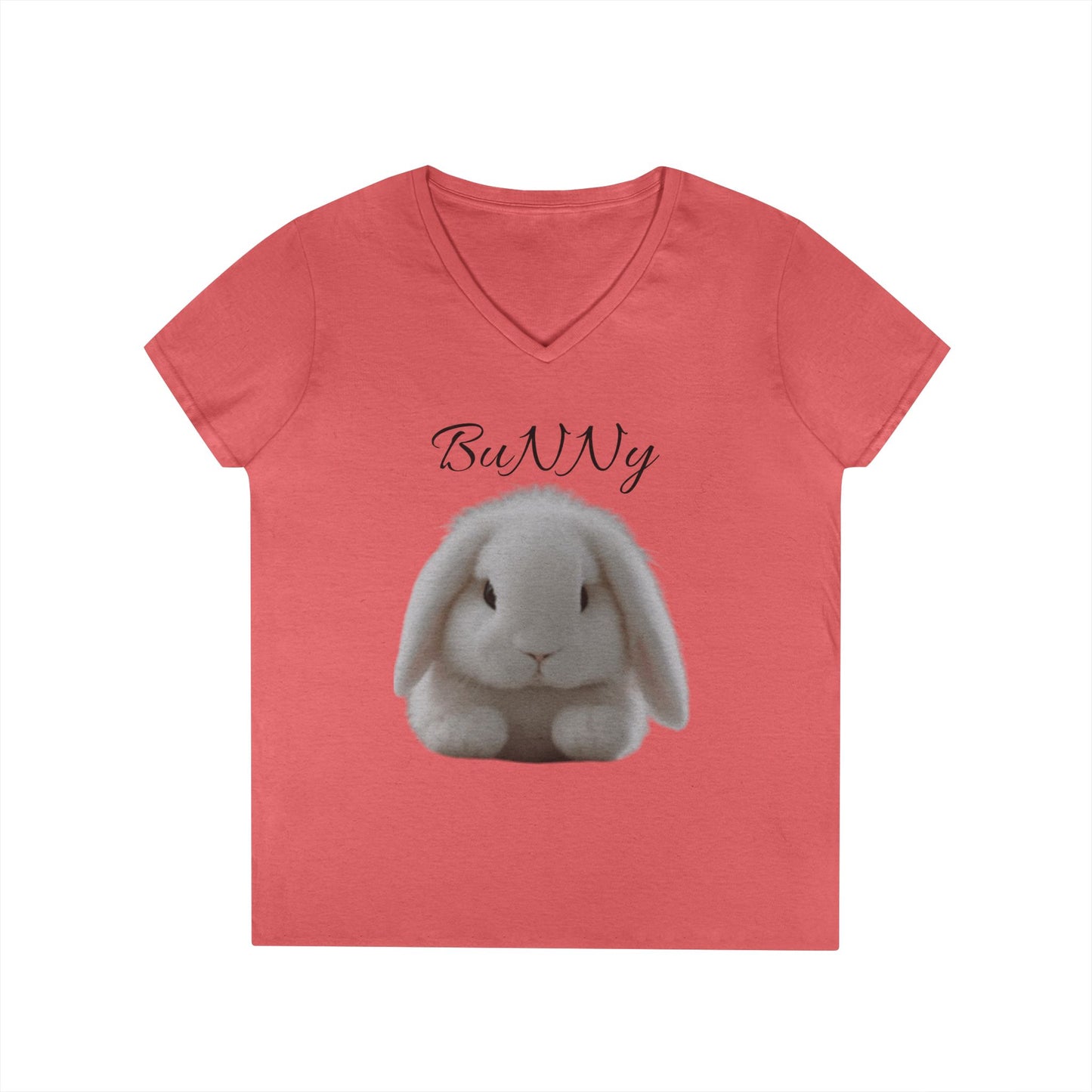 Cute Bunny V-Neck T-Shirt