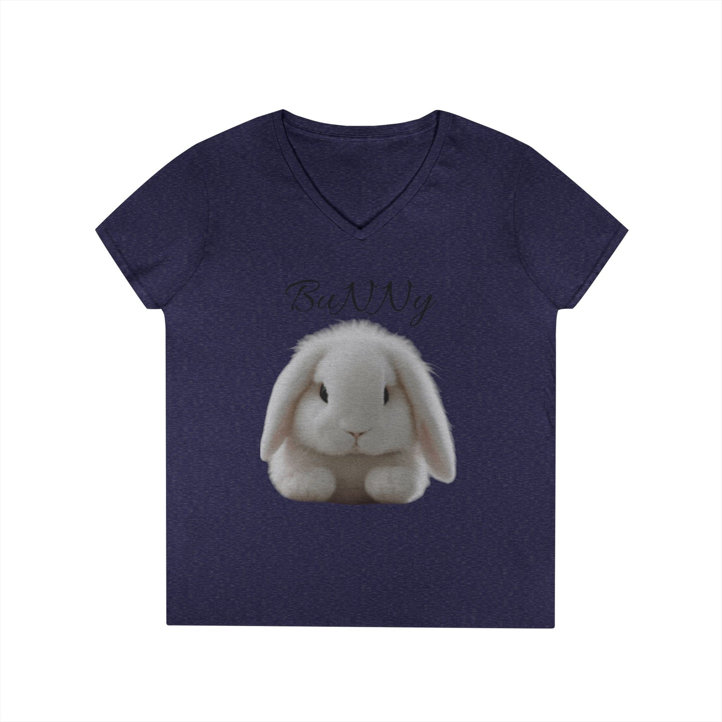 Cute Bunny V-Neck T-Shirt