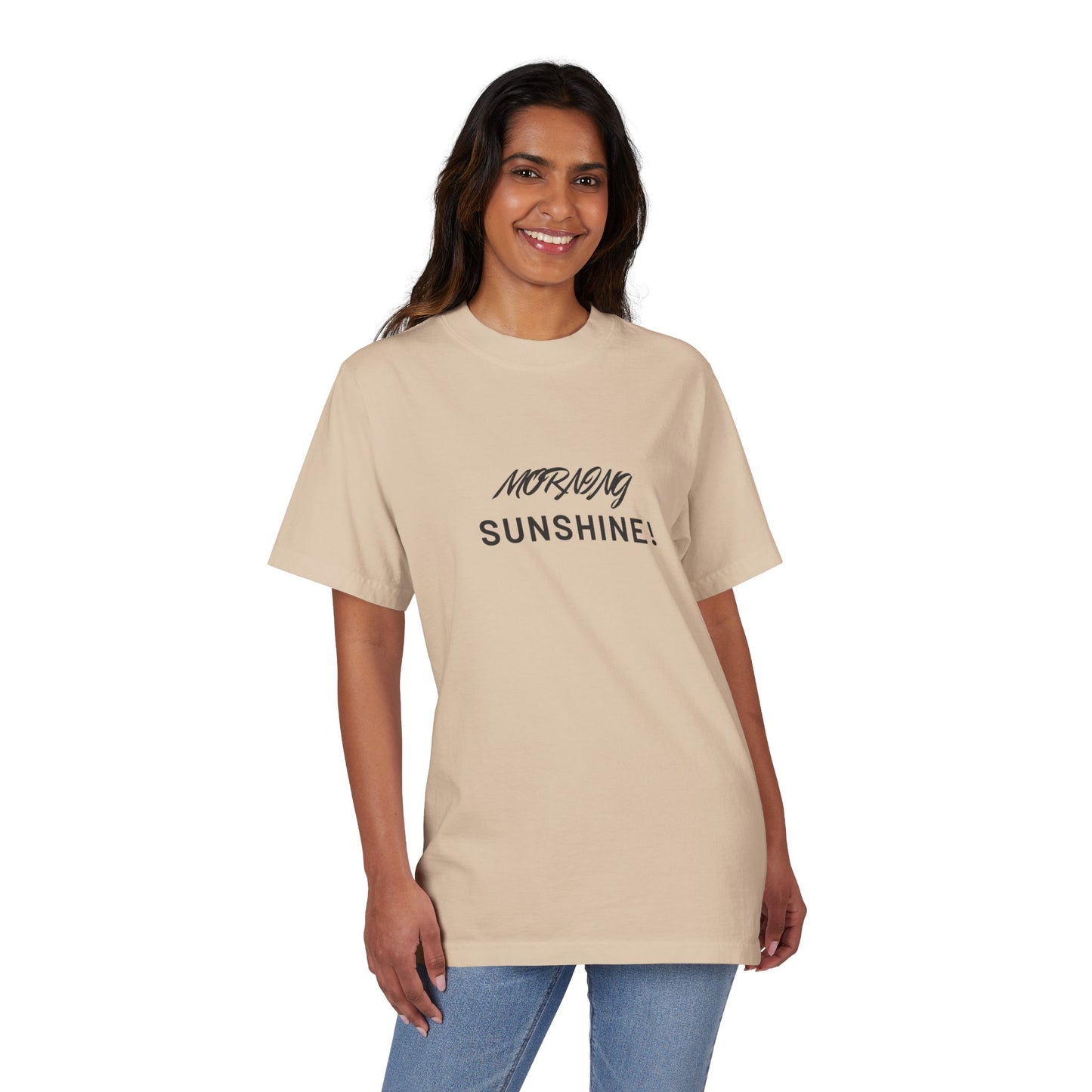 Morning Sunshine T-Shirt — Minimal Script Graphic Tee