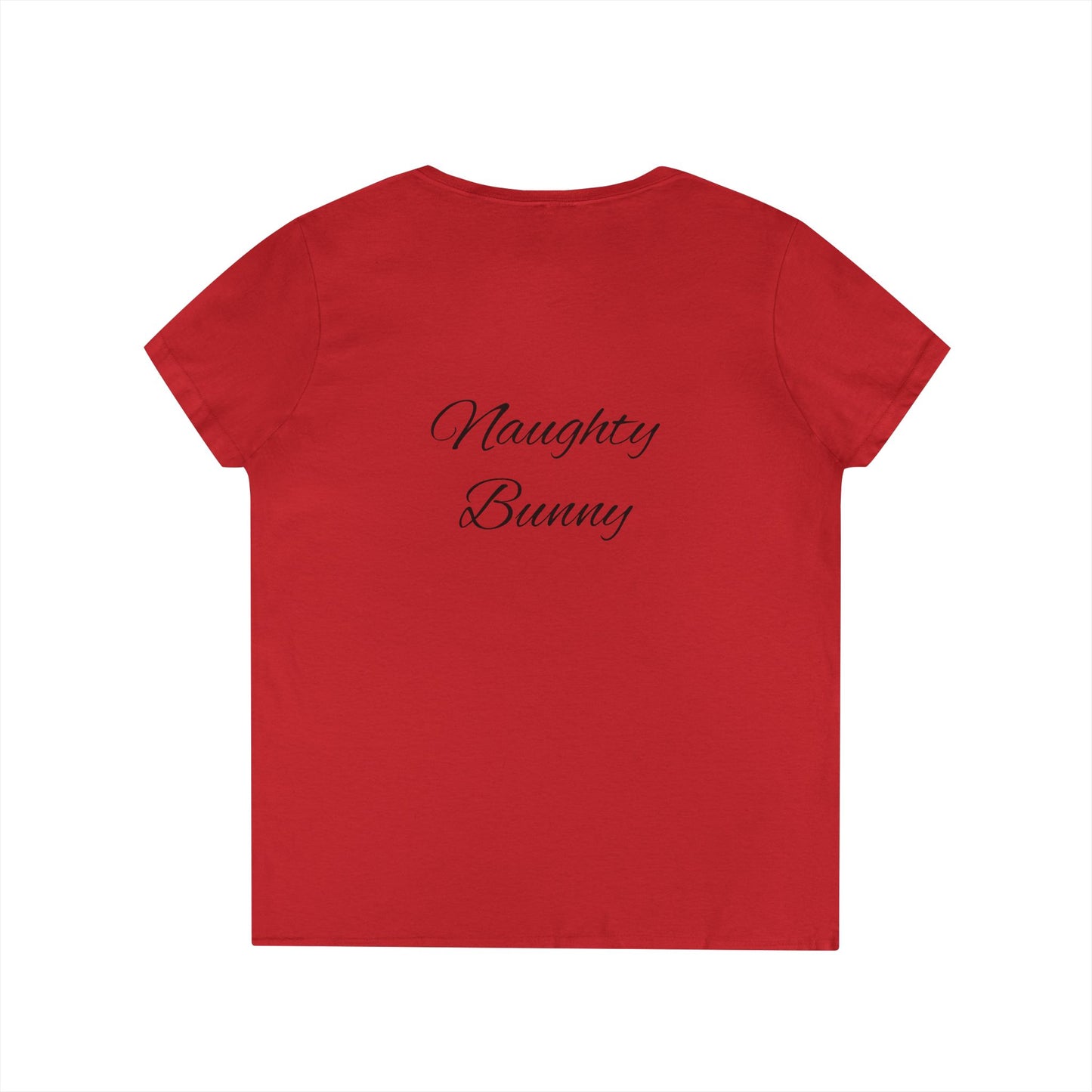 Cute Bunny V-Neck T-Shirt