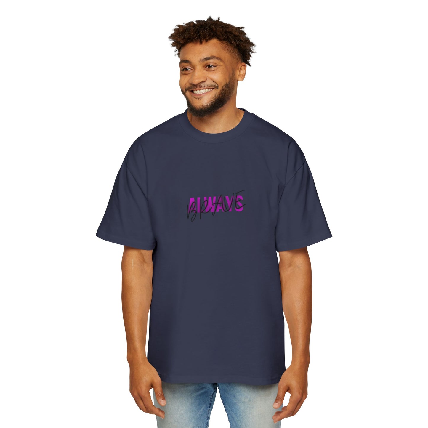 Graphic Tee — 'ALWAYS' Text Front & Dark Warrior Back