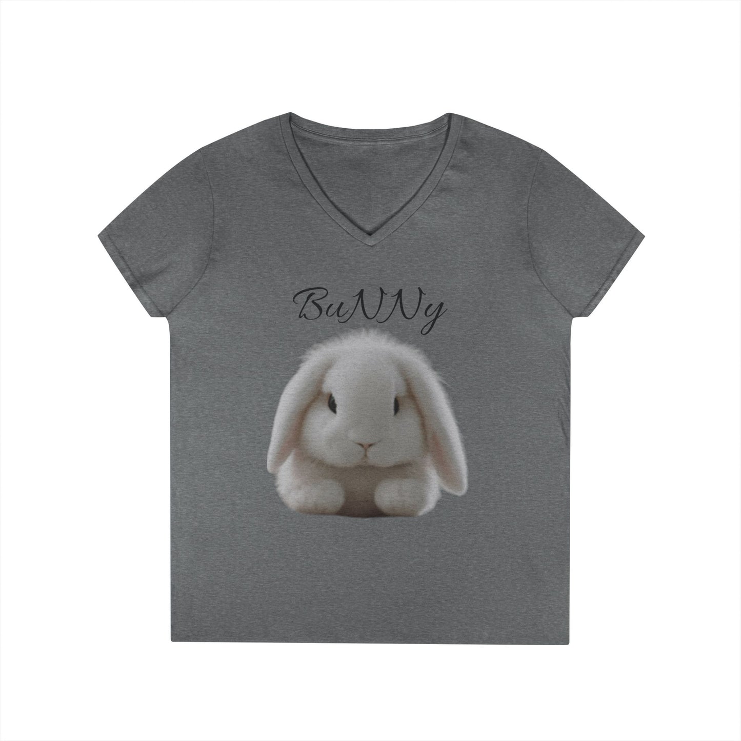 Cute Bunny V-Neck T-Shirt