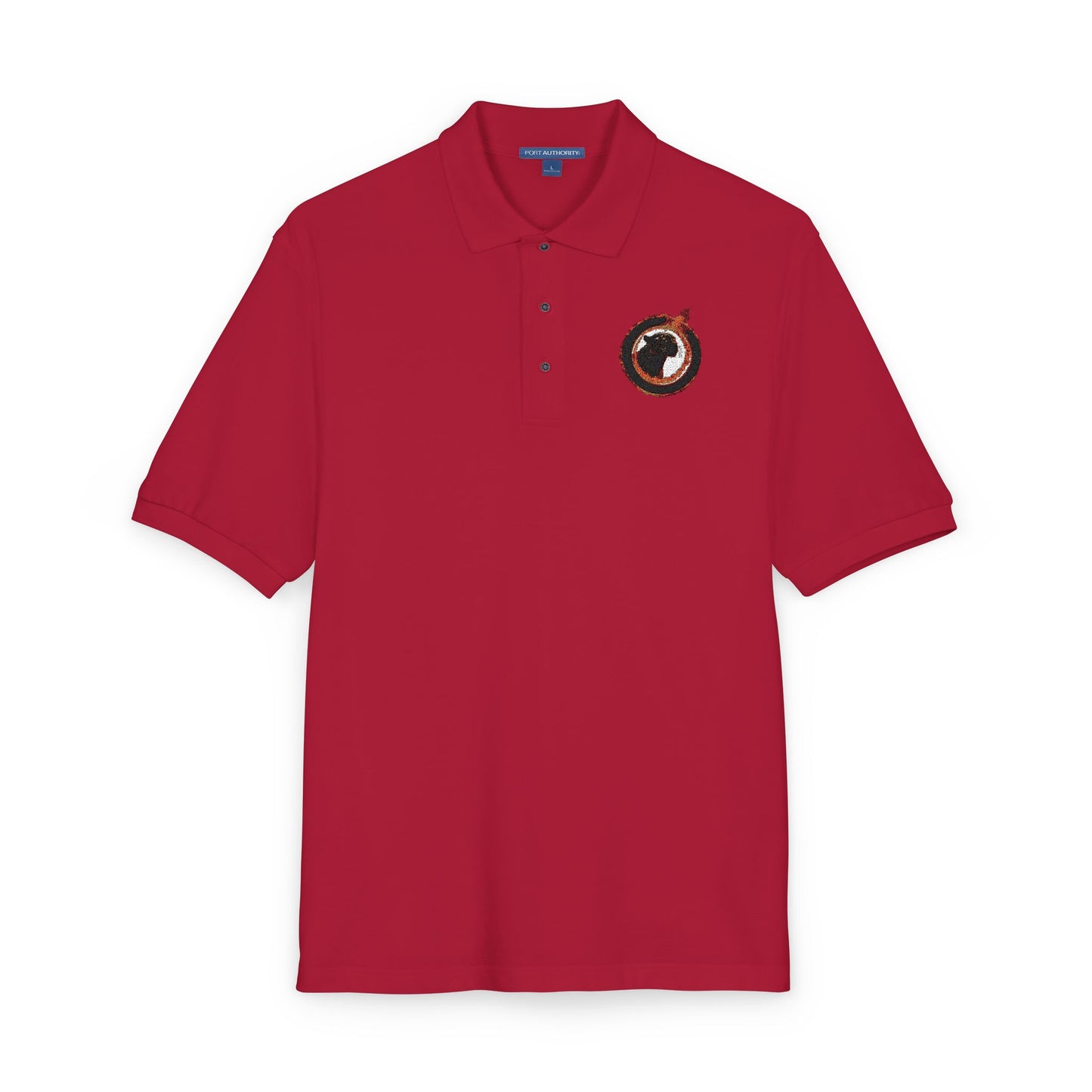 Embroidered Panther Unisex Polo Shirt
