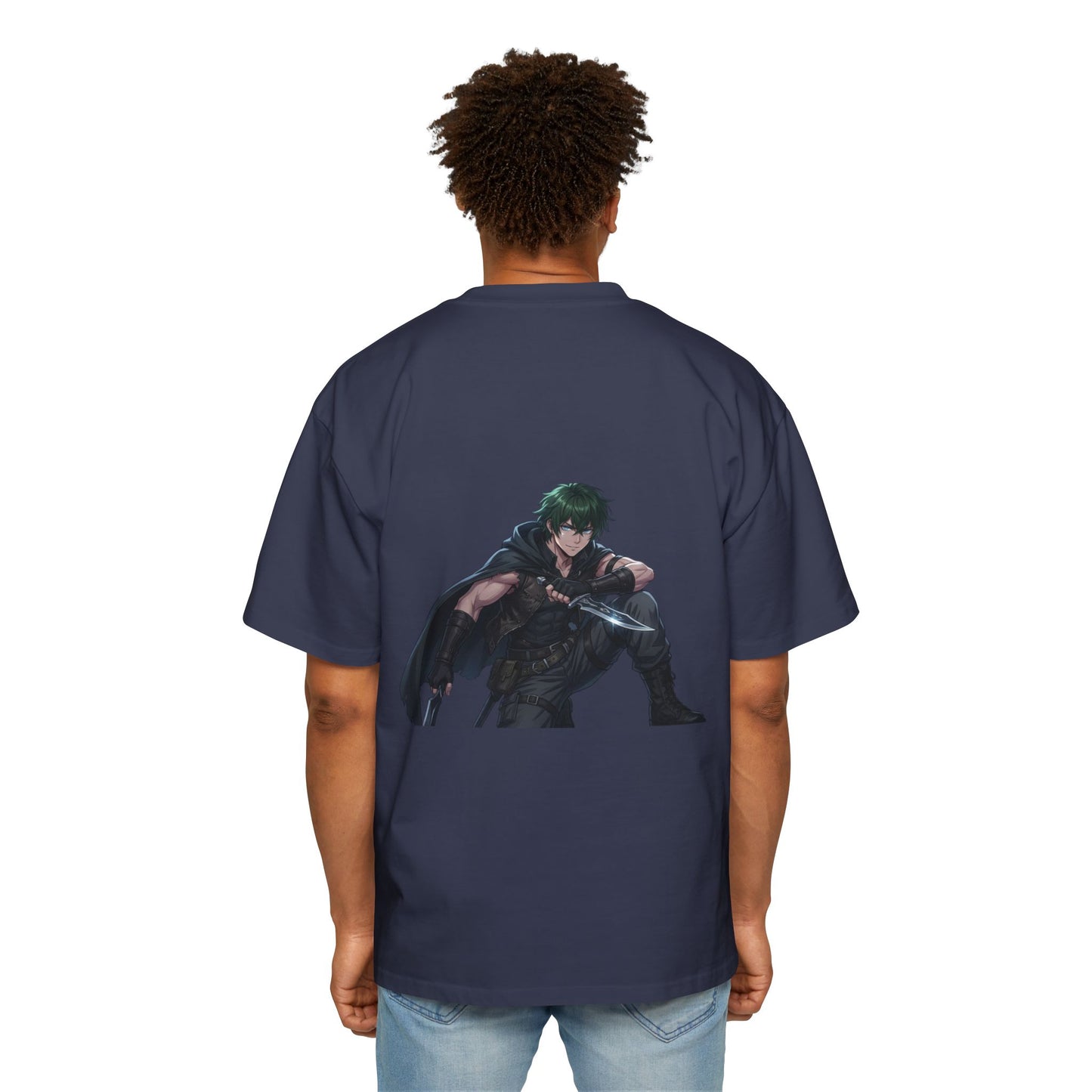 Graphic Tee — 'ALWAYS' Text Front & Dark Warrior Back