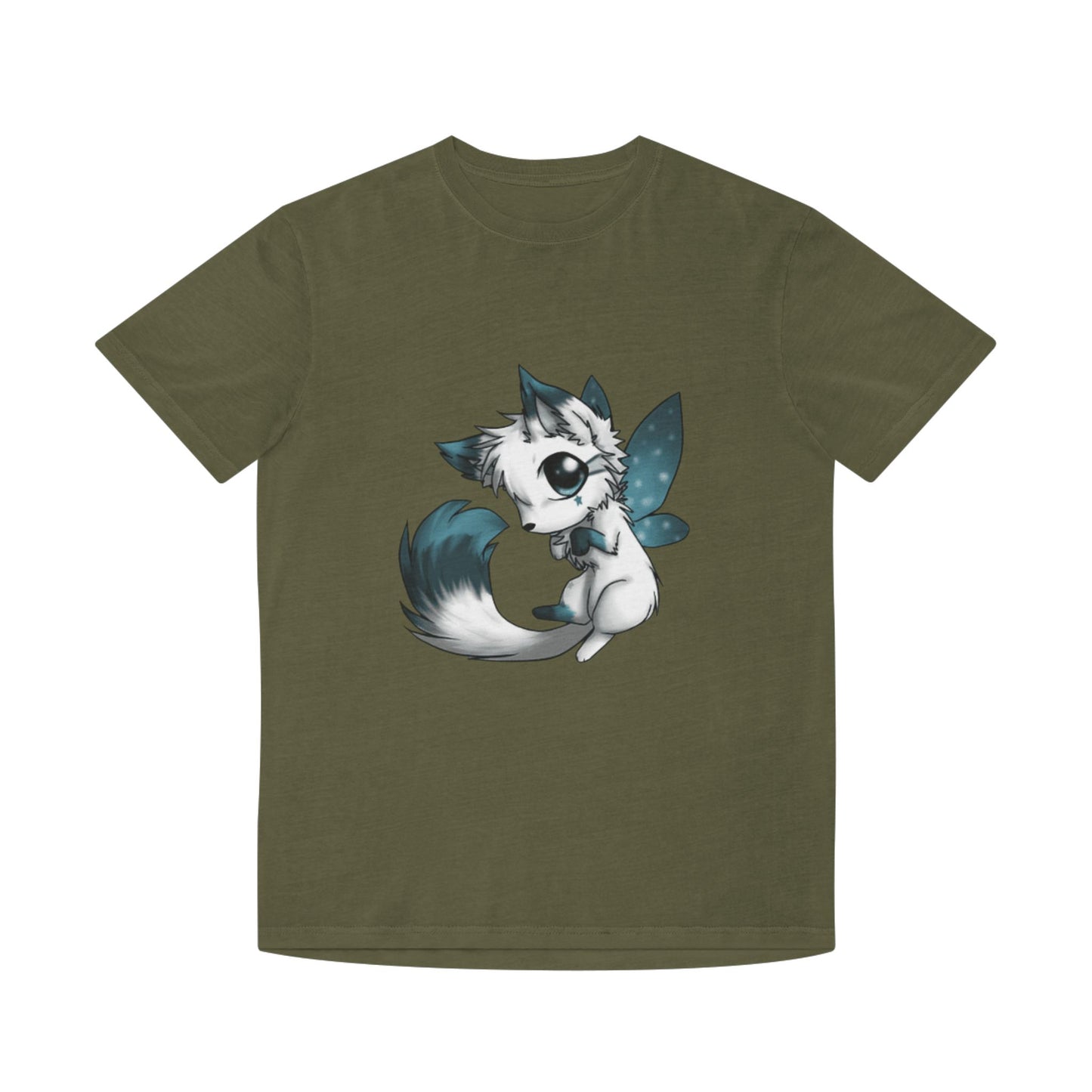 Unisex Faded Shirt with Adorable Cat Fairy Design
