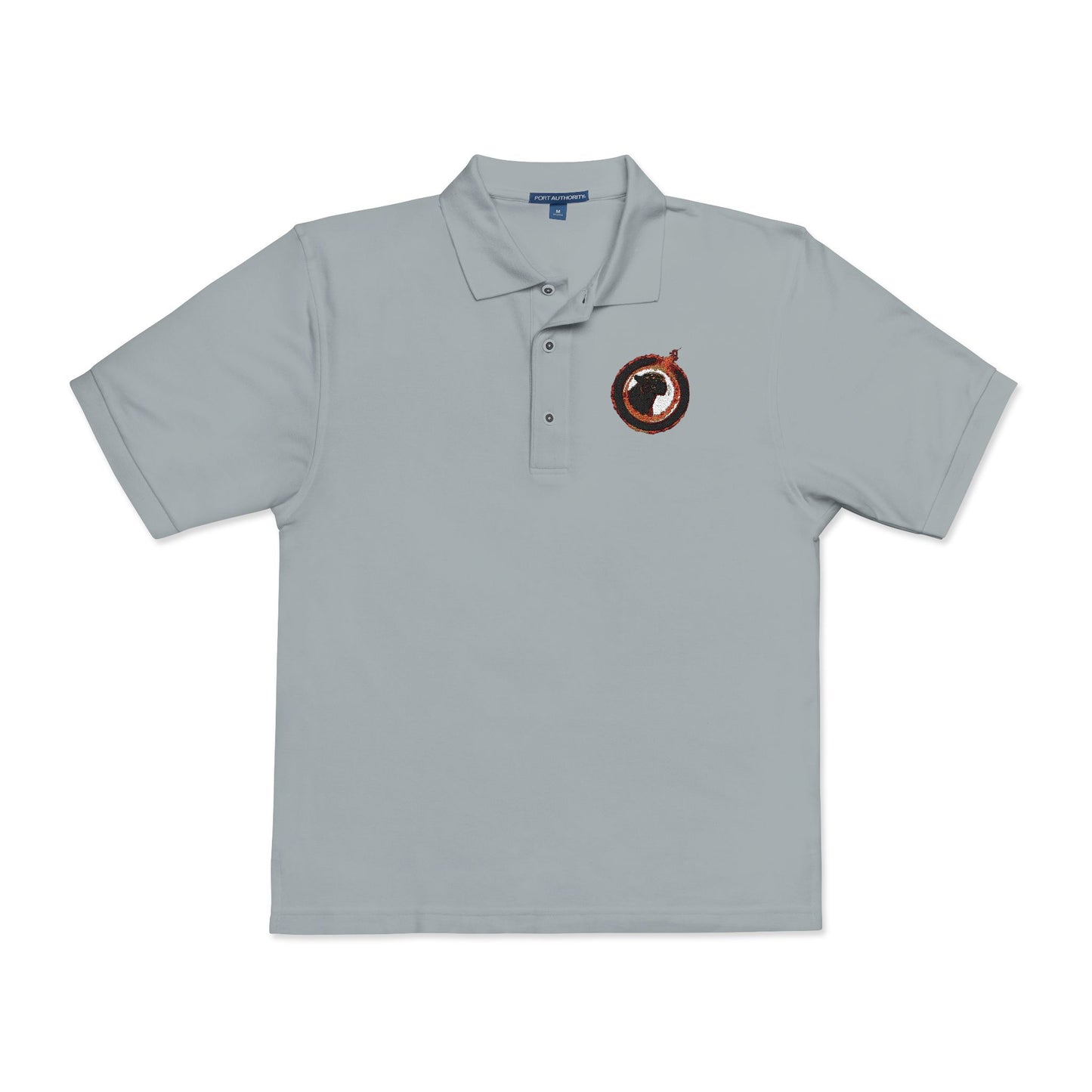 Embroidered Panther Unisex Polo Shirt