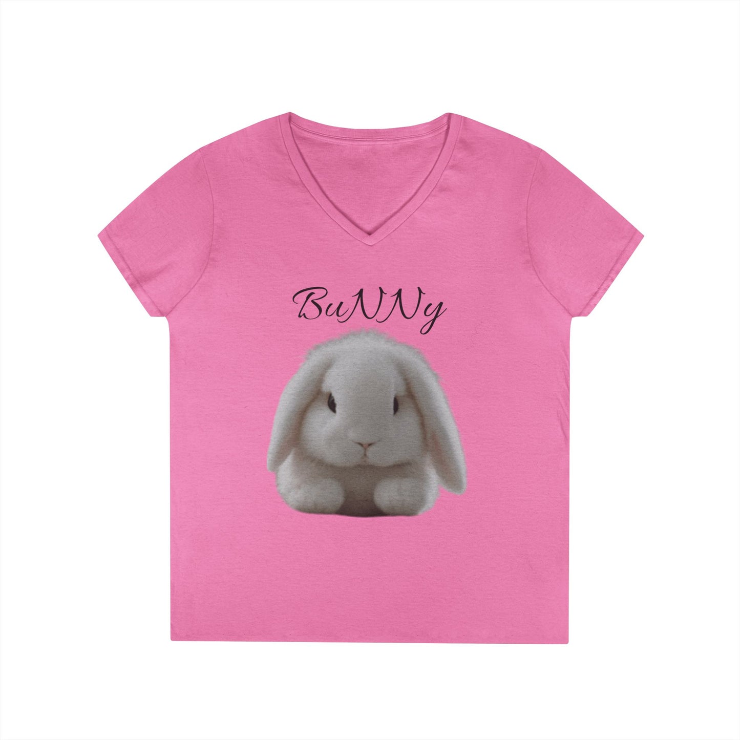 Cute Bunny V-Neck T-Shirt