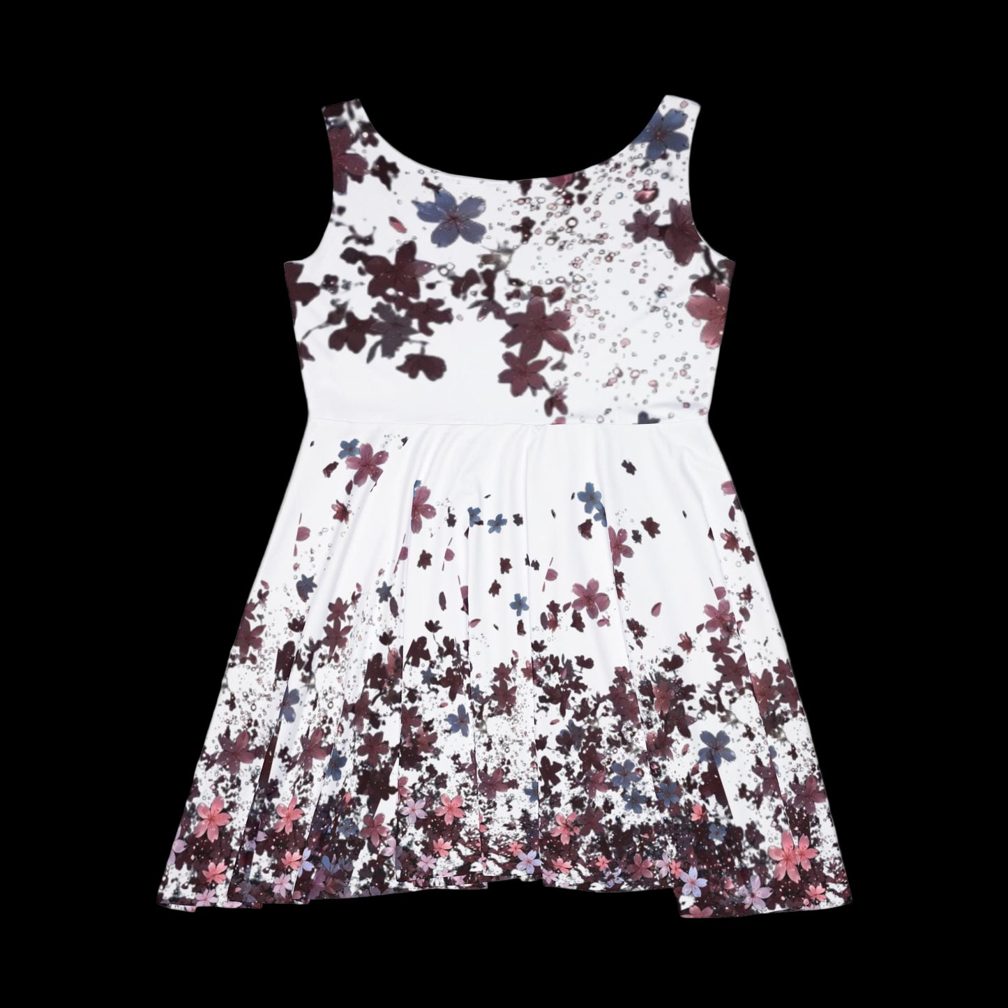 Floral Print Women's Skater Dress