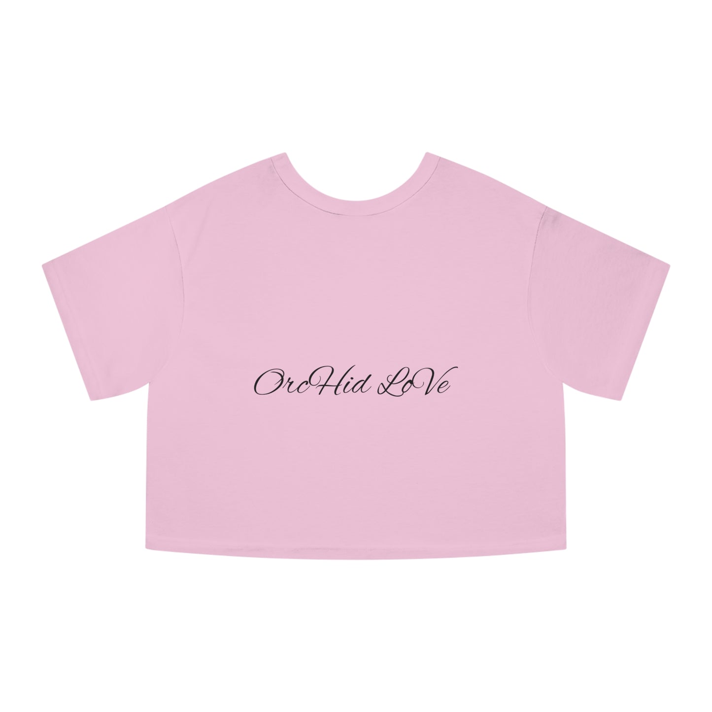 Floral Cropped T-Shirt with Orchid Design