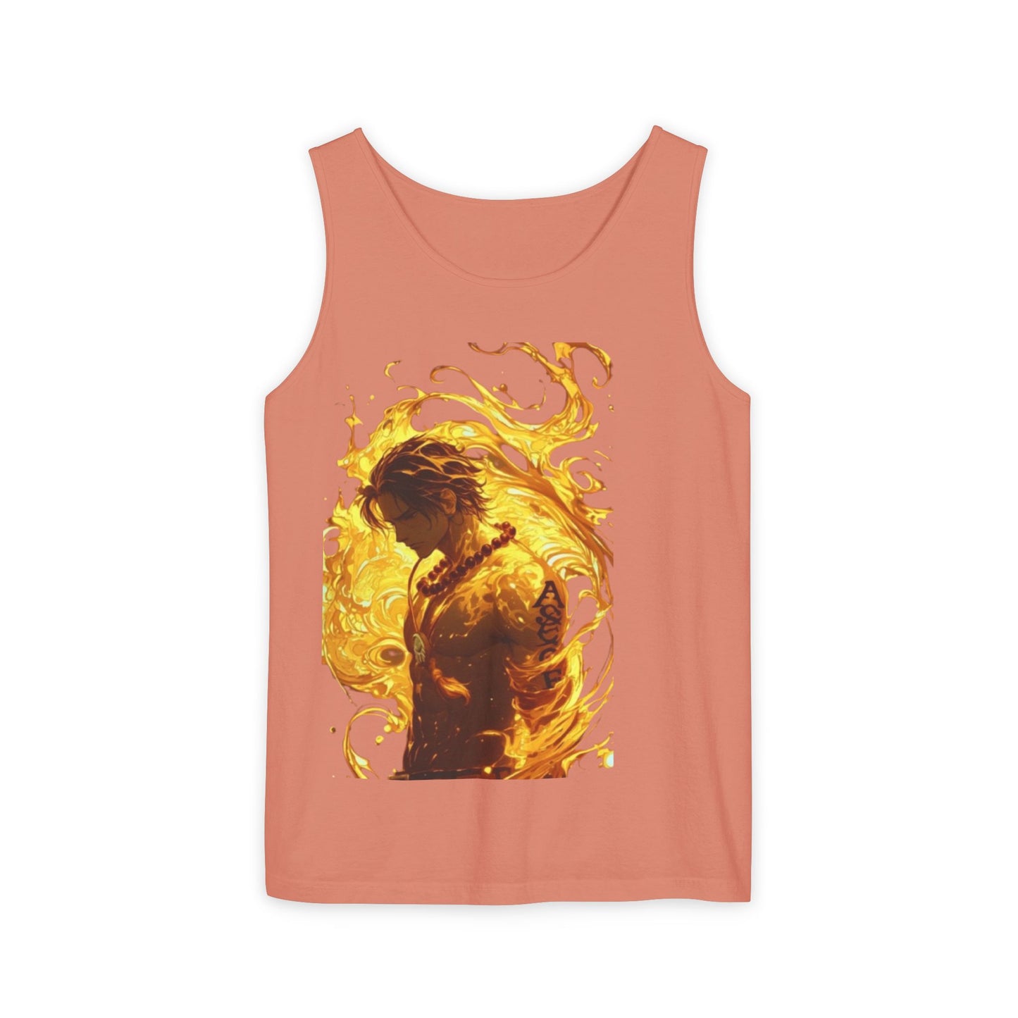Garment-Dyed Graphic Tank Top