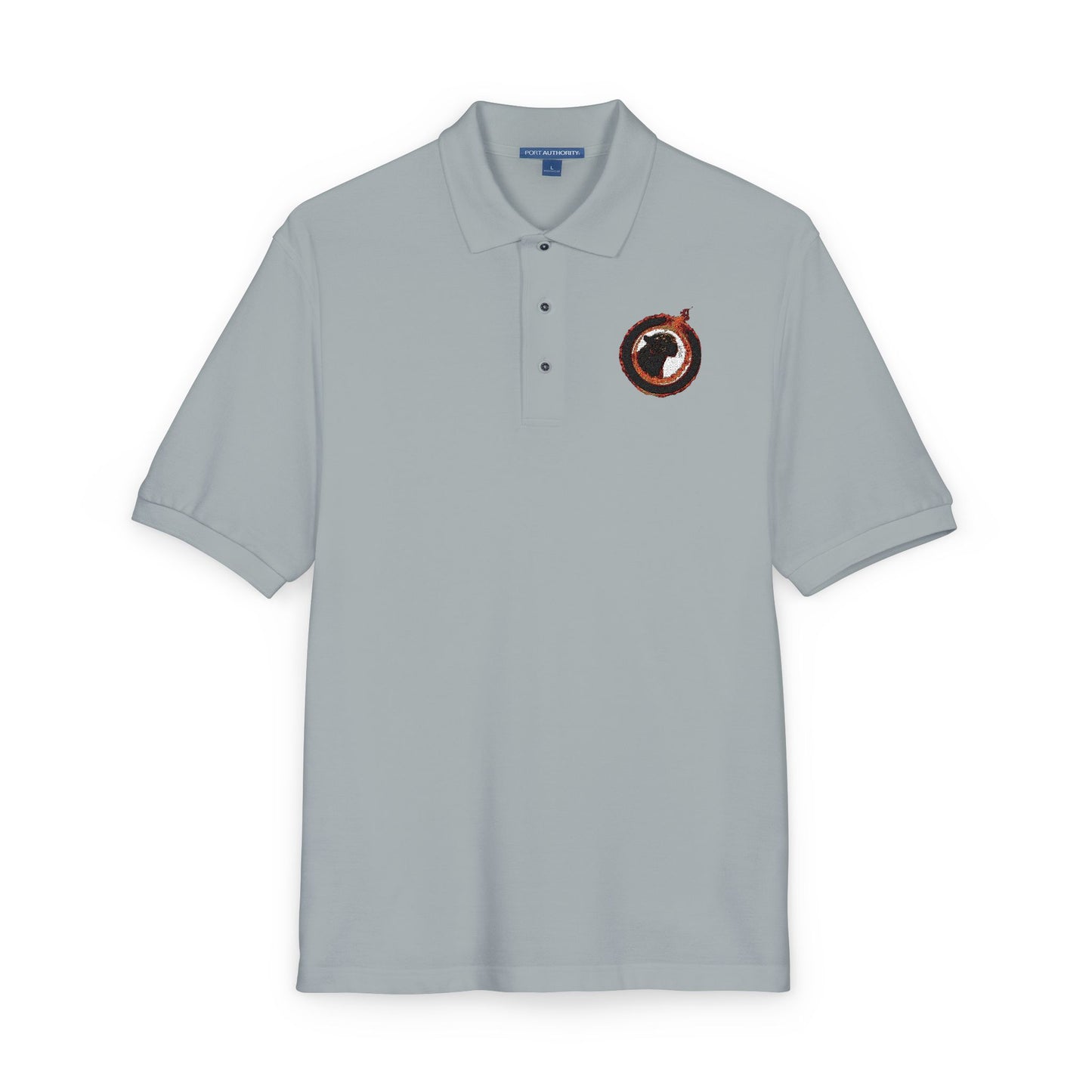 Embroidered Panther Unisex Polo Shirt