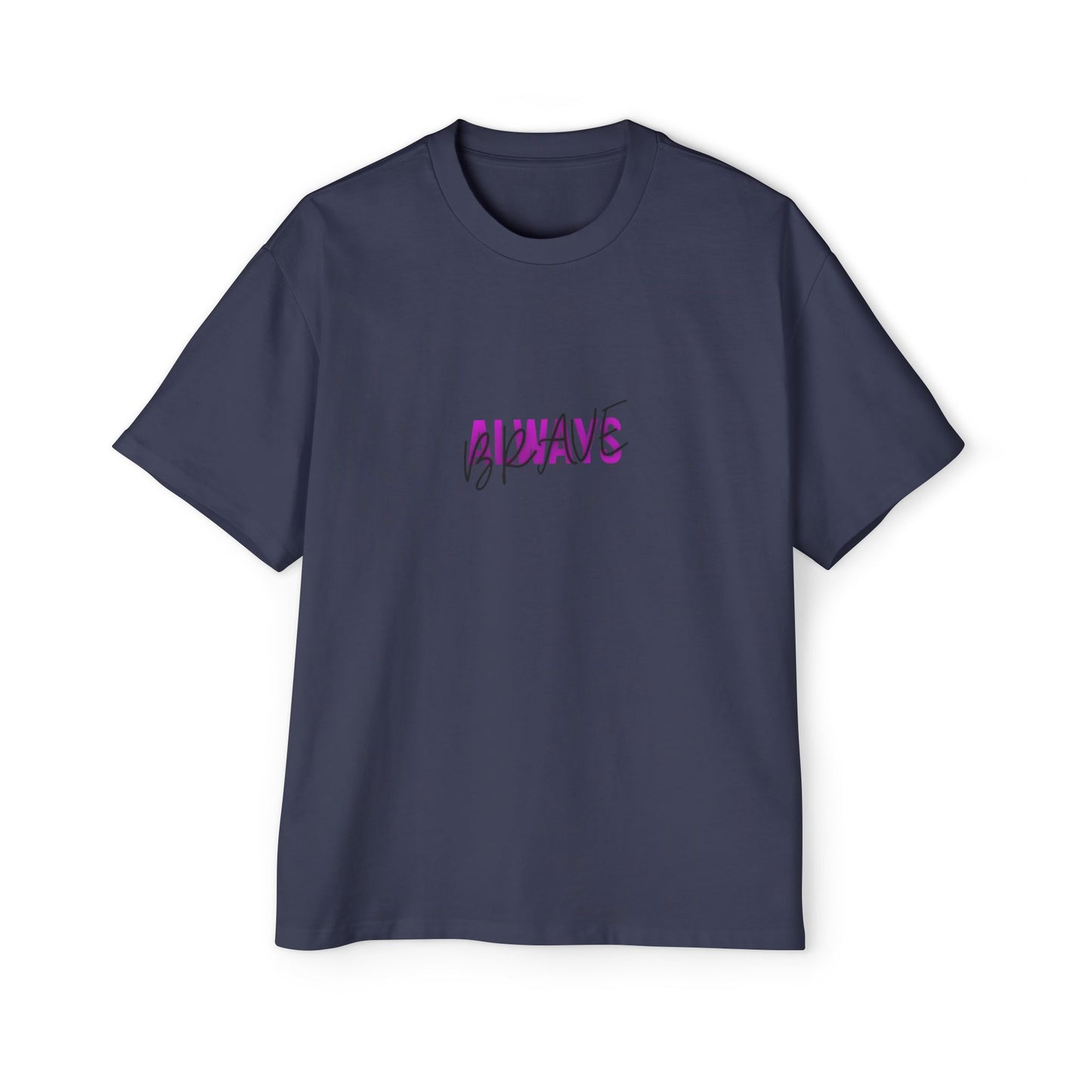 Graphic Tee — 'ALWAYS' Text Front & Dark Warrior Back