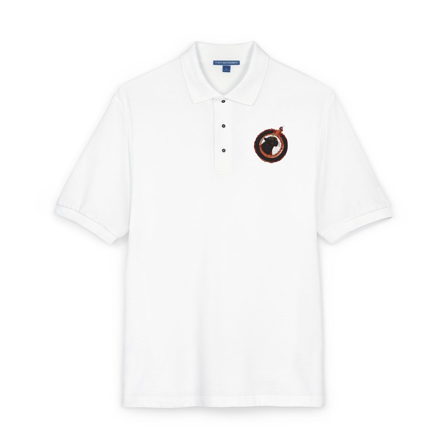 Embroidered Panther Unisex Polo Shirt